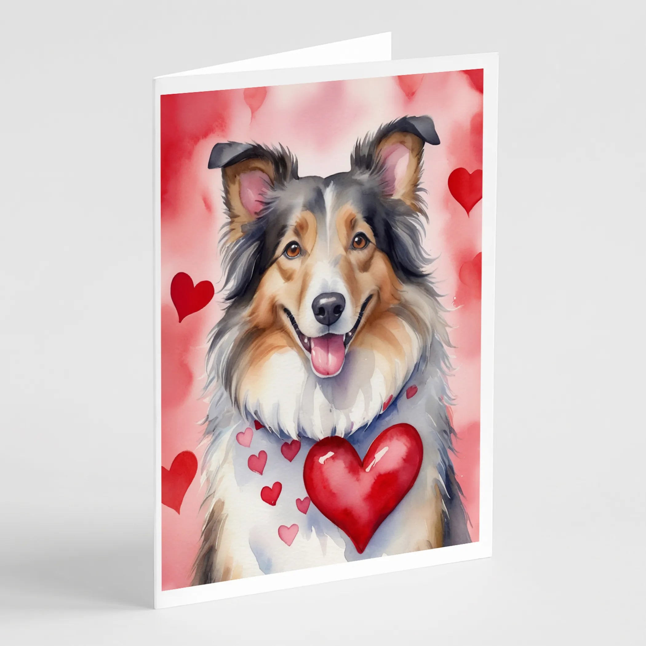 My Valentine Greeting Cards  - Size: 5X7 | Pack Of: 8 | Collection name: My valentine