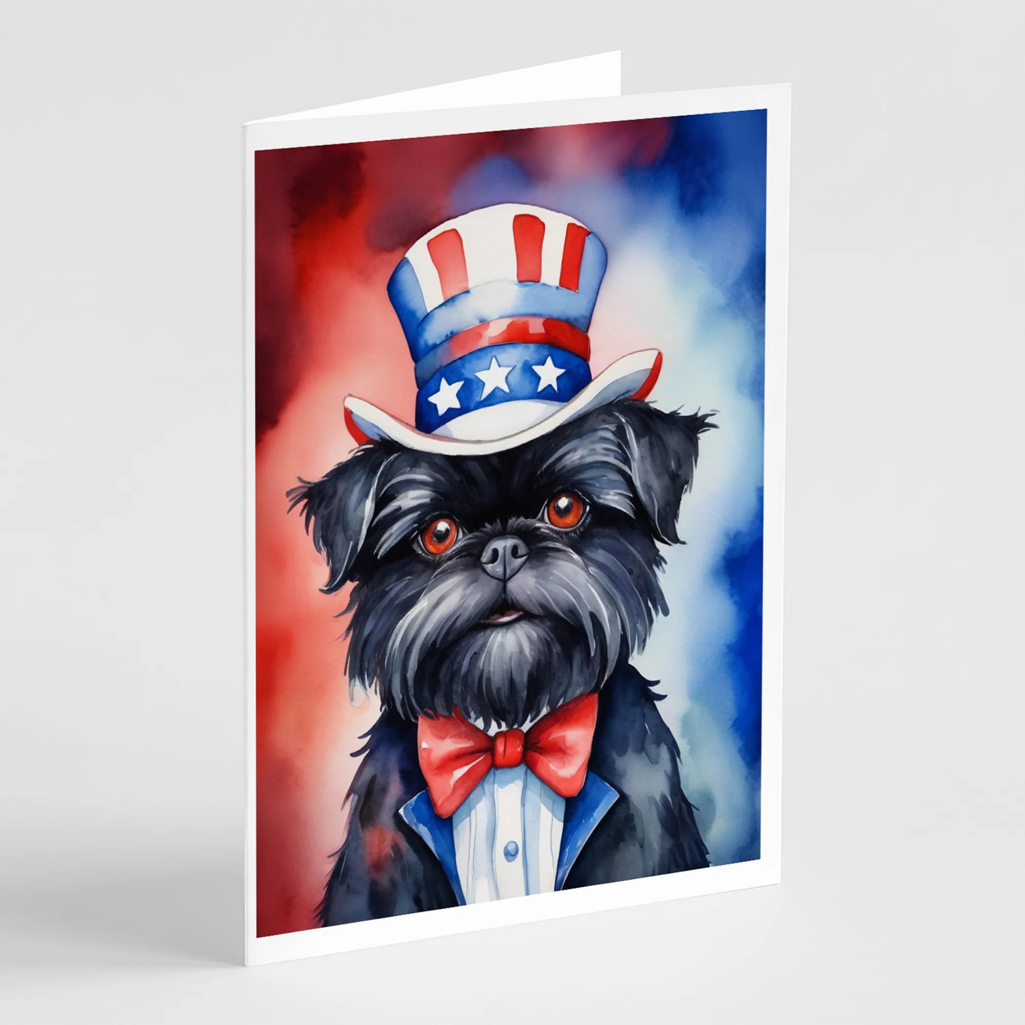 Patriotic American Greeting Cards  - Size: 5X7 | Pack Of: 8 | Collection name: Patriotic american