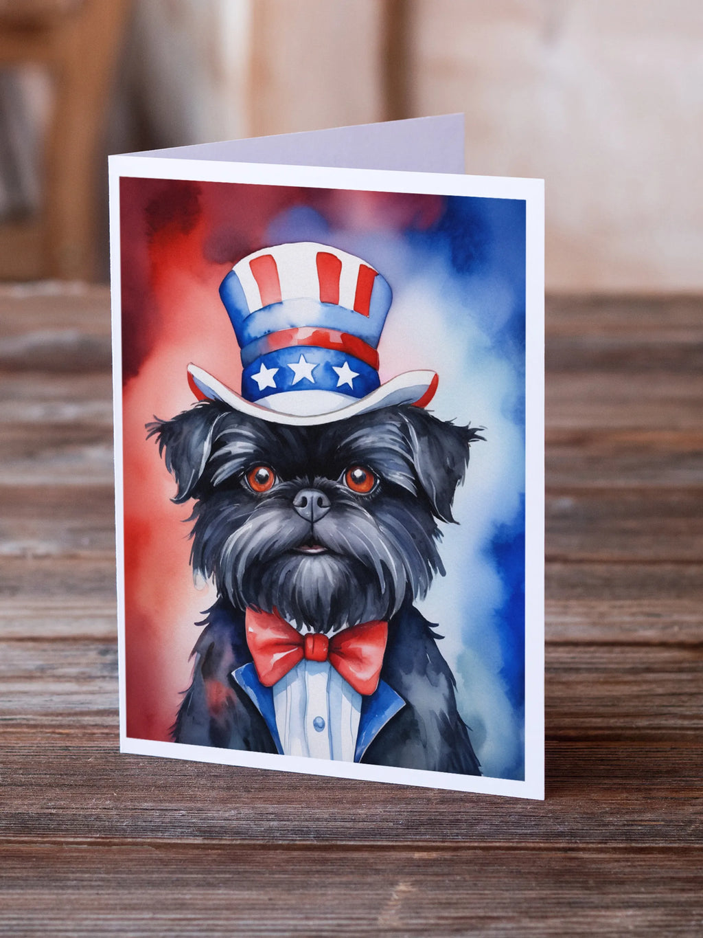 Patriotic American Greeting Cards  - Size: 5X7 | Pack Of: 8 | Collection name: Patriotic american