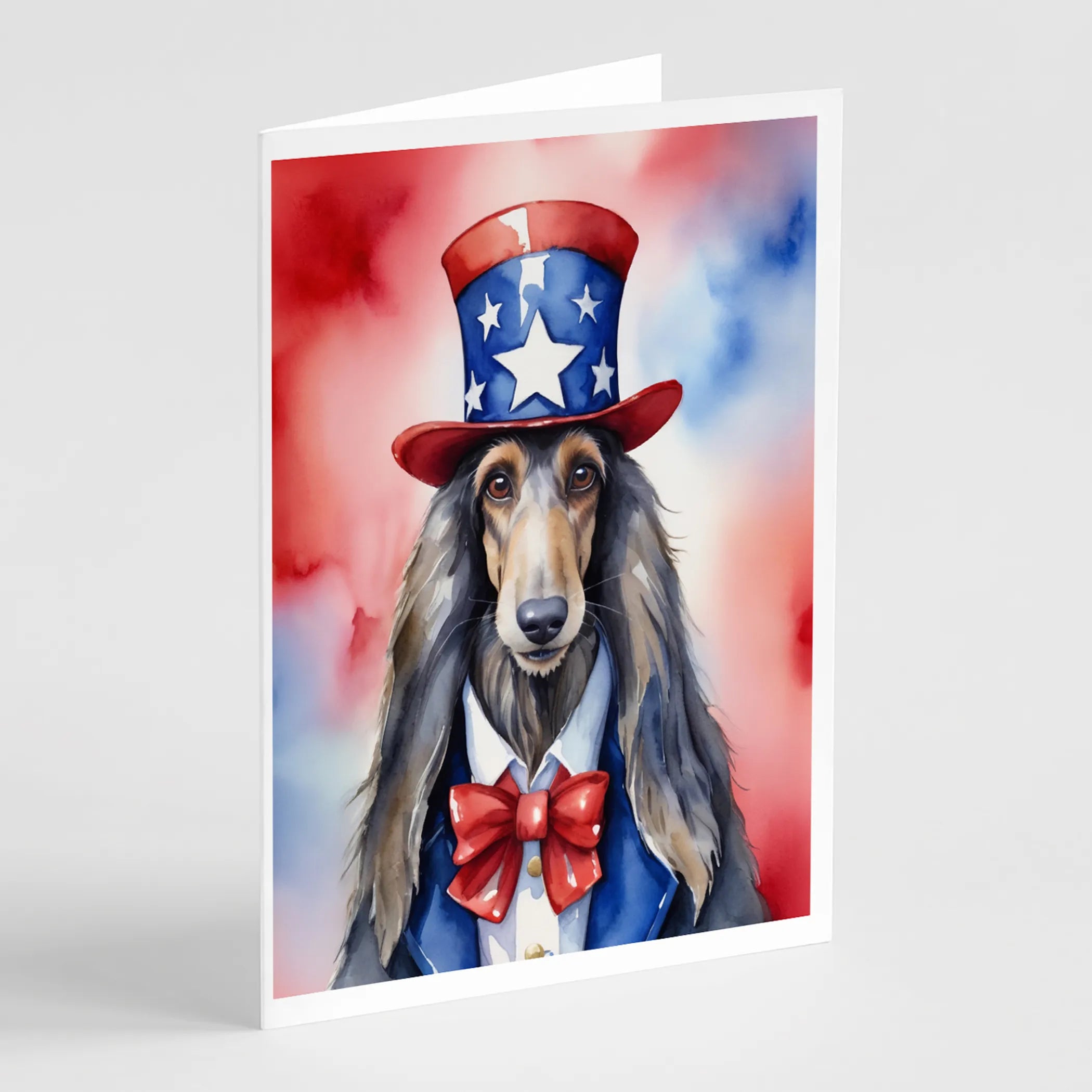 Patriotic American Greeting Cards  - Size: 5X7 | Pack Of: 8 | Collection name: Patriotic american