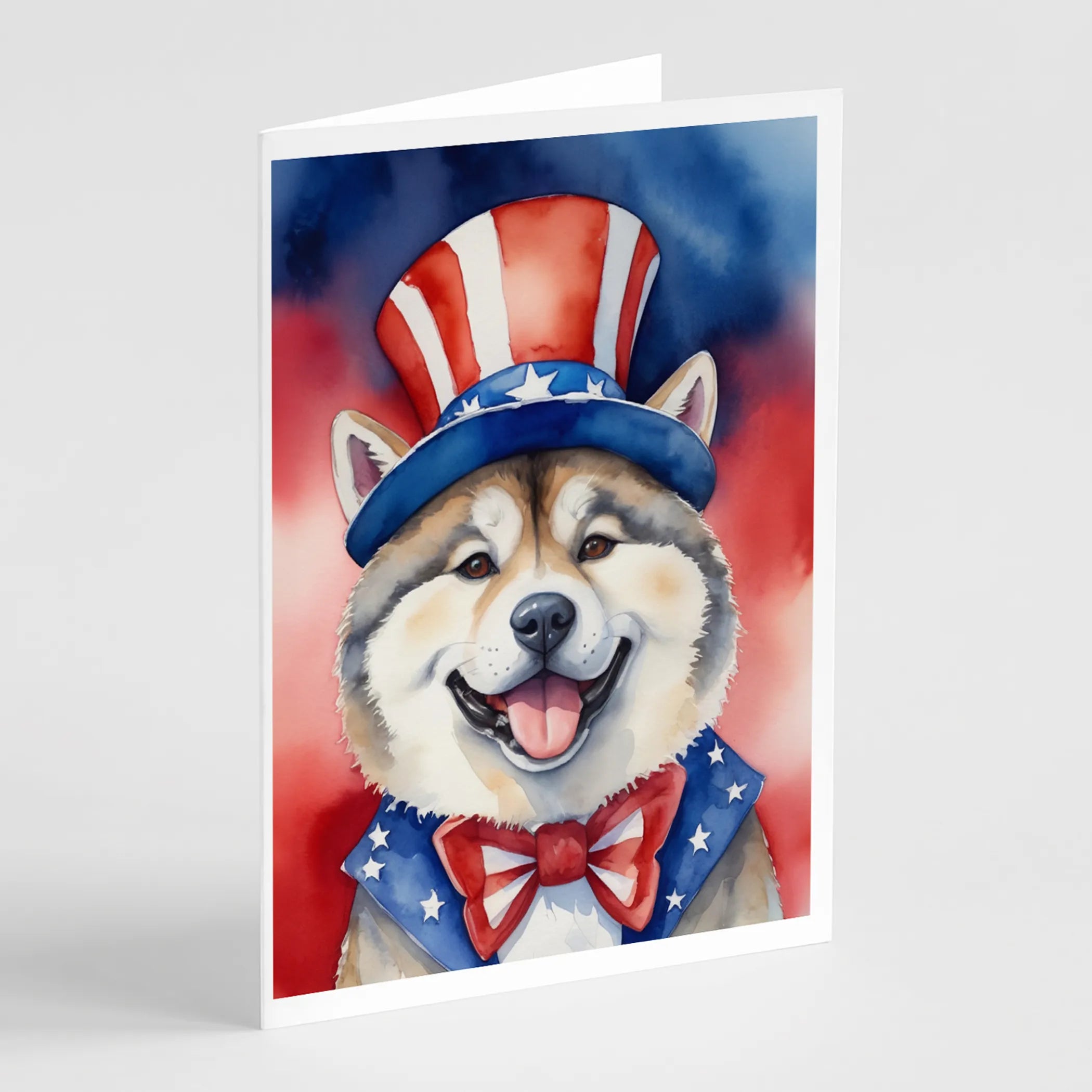 Patriotic American Greeting Cards  - Size: 5X7 | Pack Of: 8 | Collection name: Patriotic american
