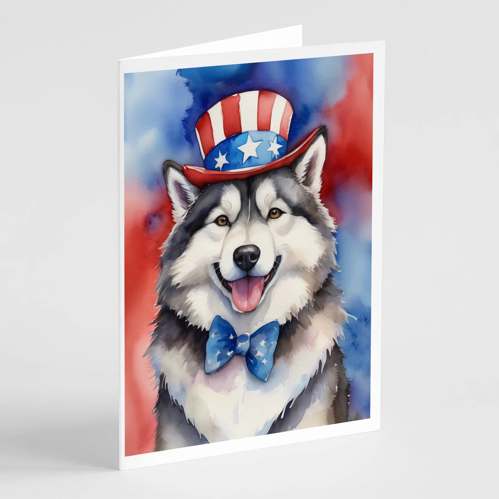 Patriotic American Greeting Cards  - Size: 5X7 | Pack Of: 8 | Collection name: Patriotic american