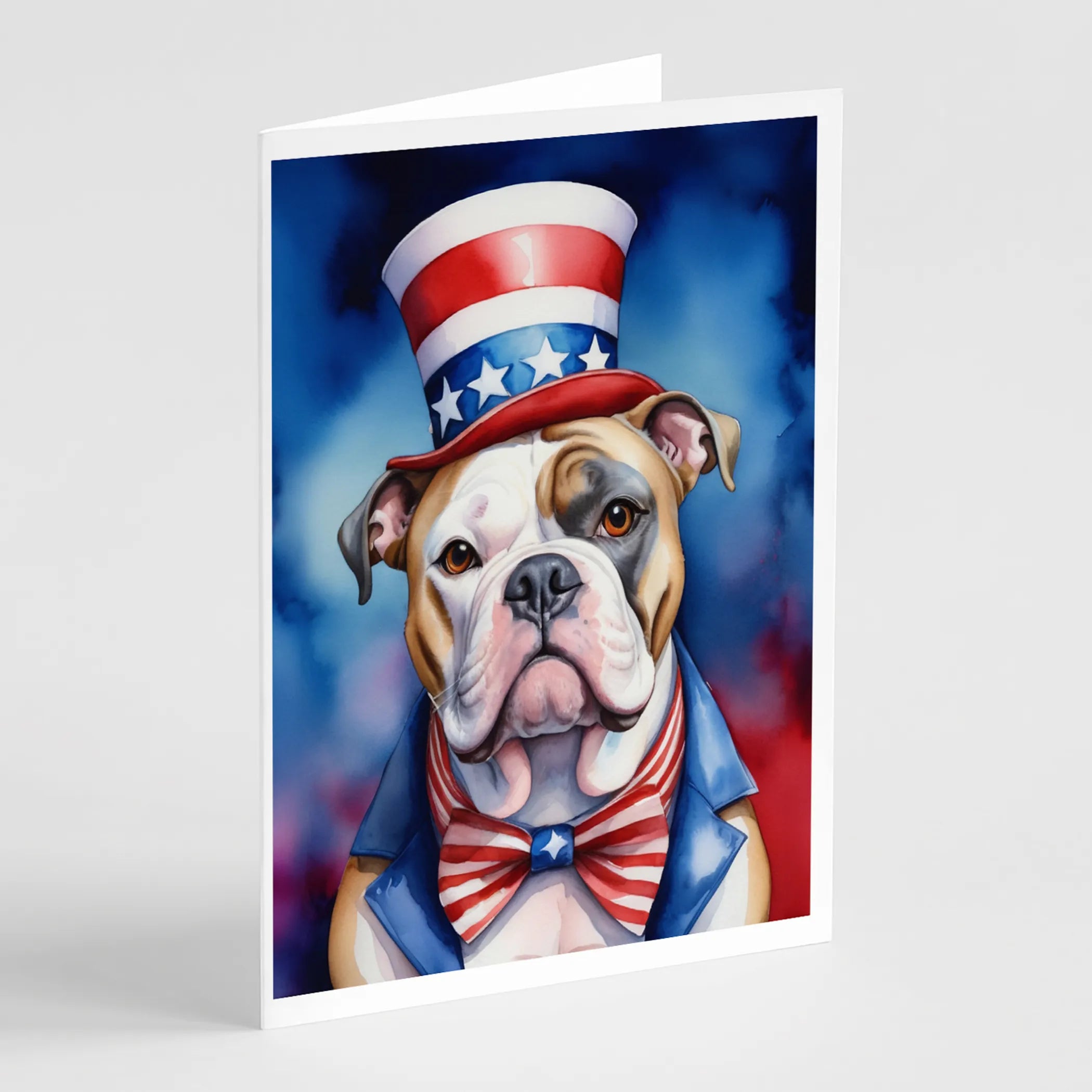 Patriotic American Greeting Cards  - Size: 5X7 | Pack Of: 8 | Collection name: Patriotic american