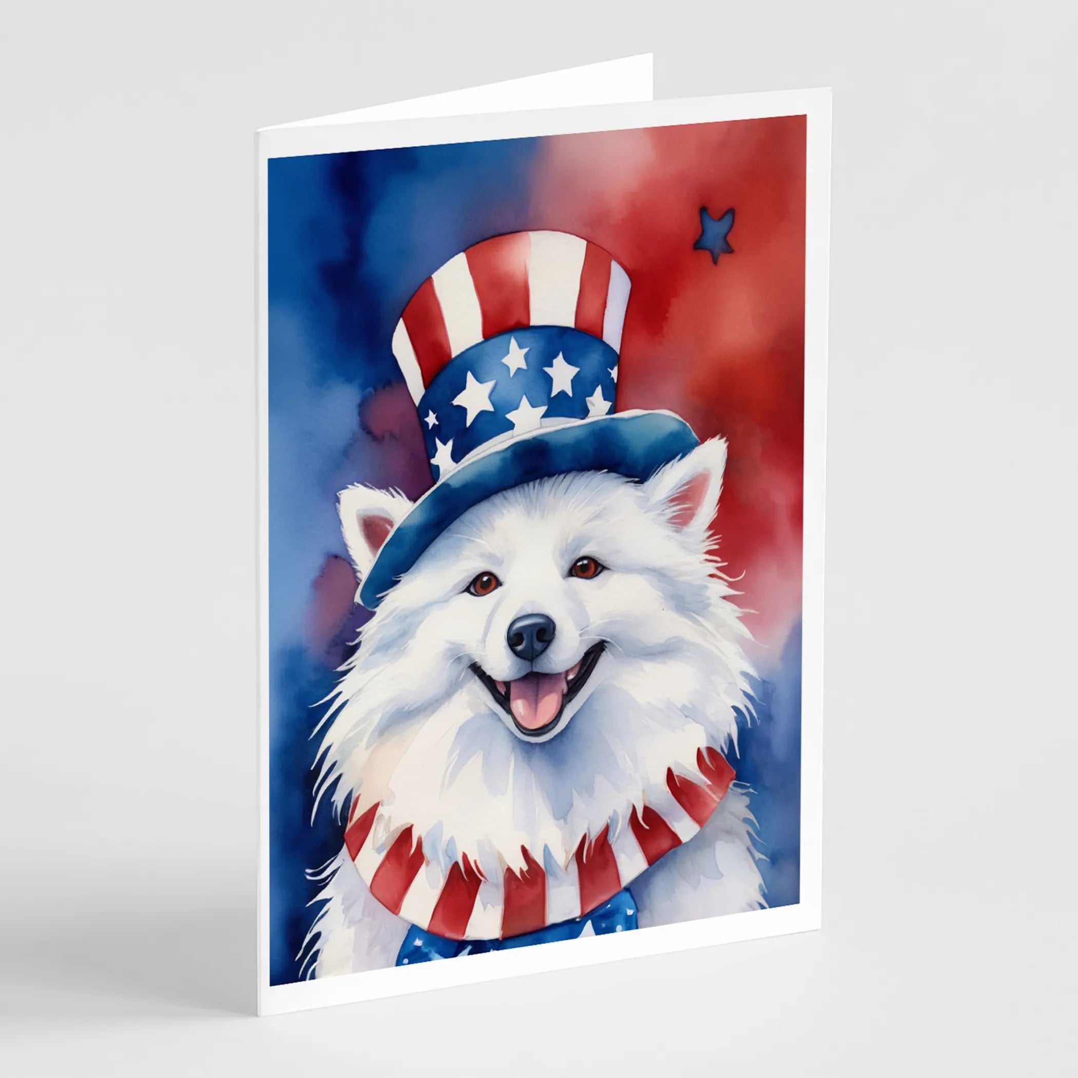 Patriotic American Greeting Cards  - Size: 5X7 | Pack Of: 8 | Collection name: Patriotic american