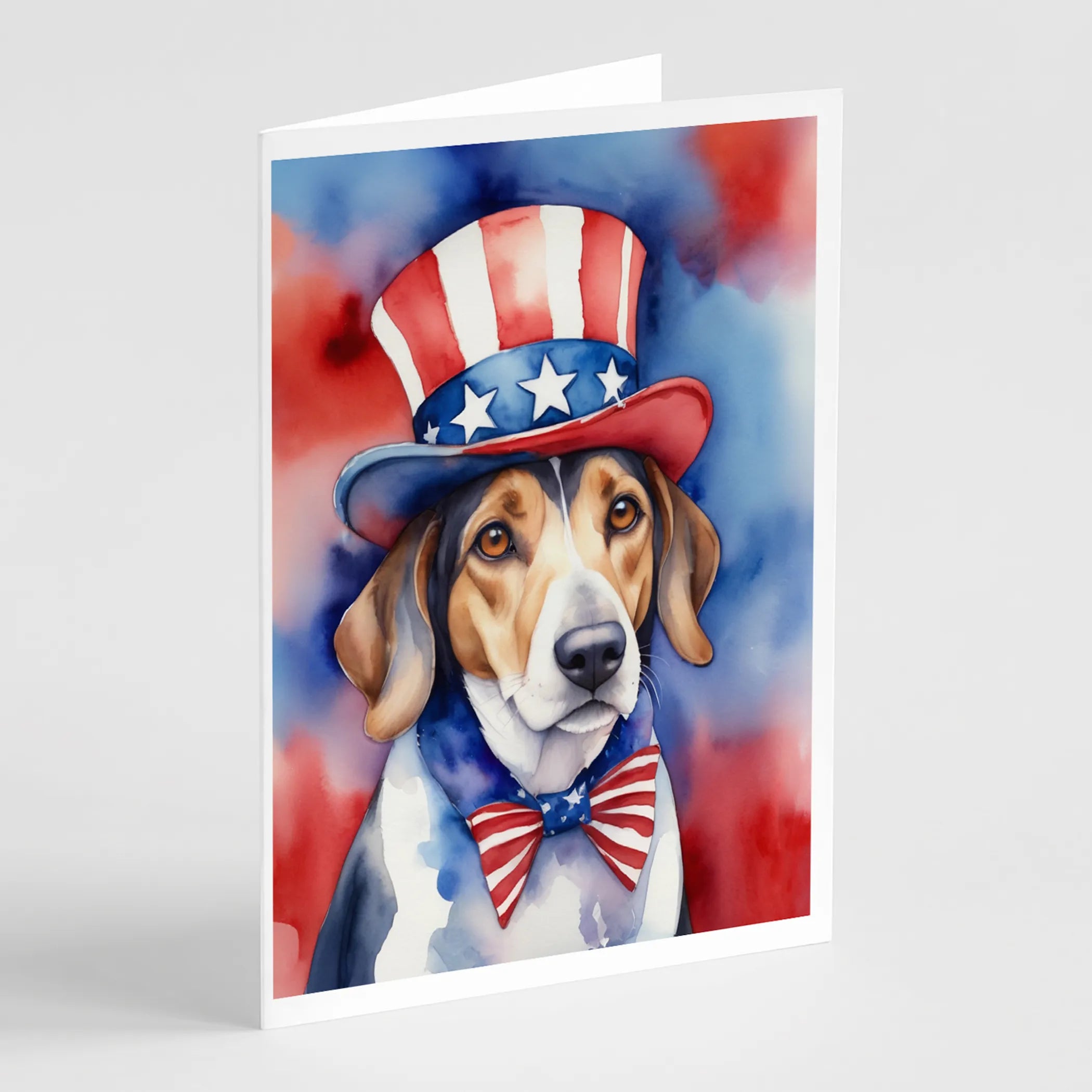 Patriotic American Greeting Cards  - Size: 5X7 | Pack Of: 8 | Collection name: Patriotic american