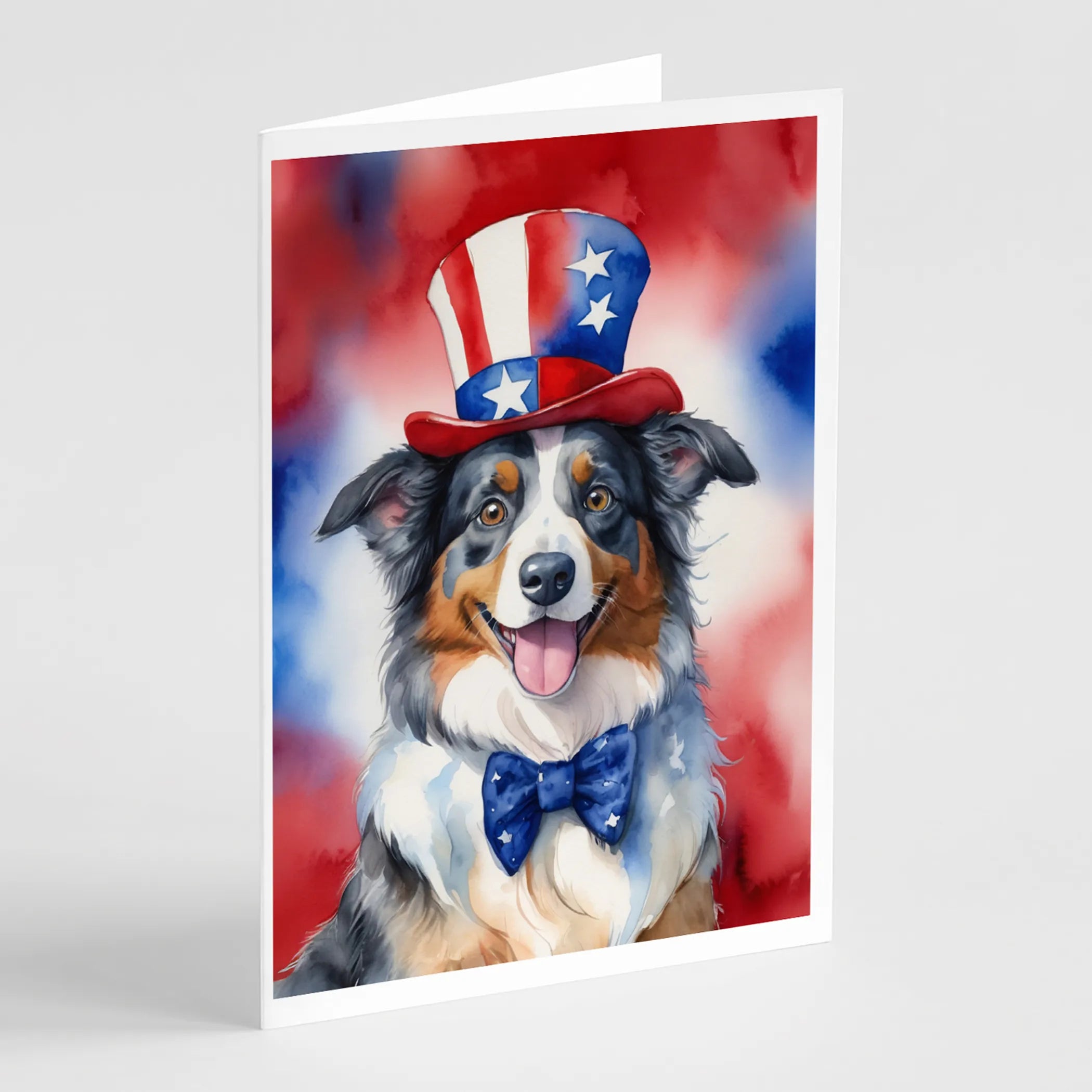 Patriotic American Greeting Cards  - Size: 5X7 | Pack Of: 8 | Collection name: Patriotic american