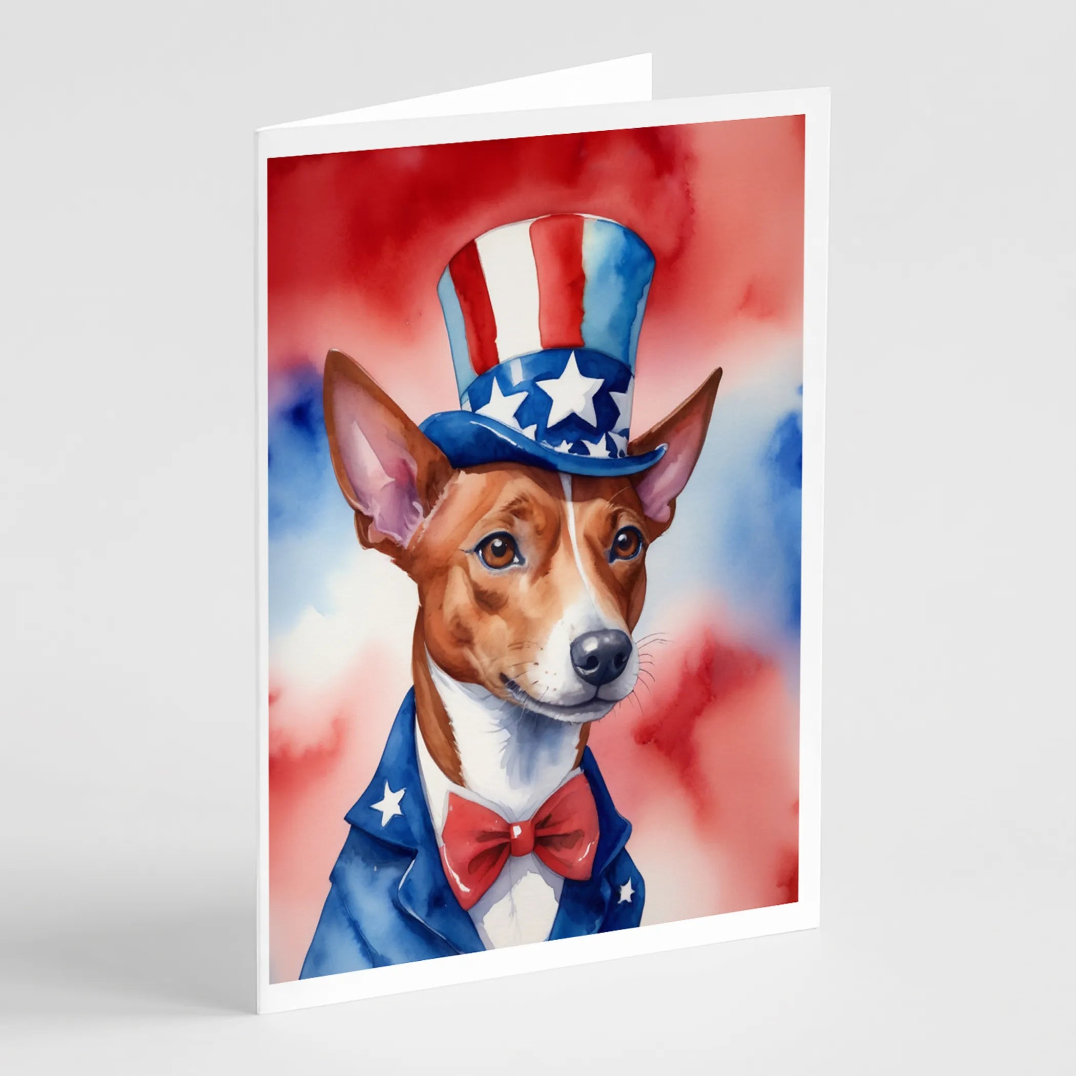 Patriotic American Greeting Cards  - Size: 5X7 | Pack Of: 8 | Collection name: Patriotic american