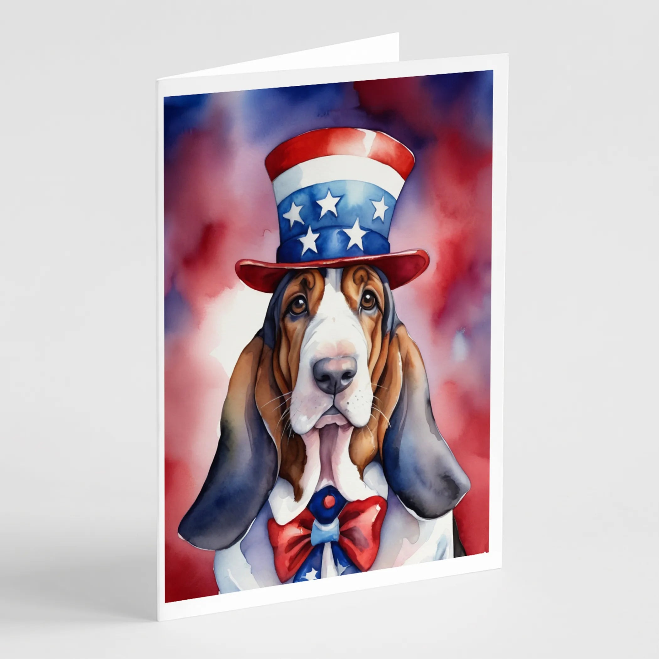 Patriotic American Greeting Cards  - Size: 5X7 | Pack Of: 8 | Collection name: Patriotic american