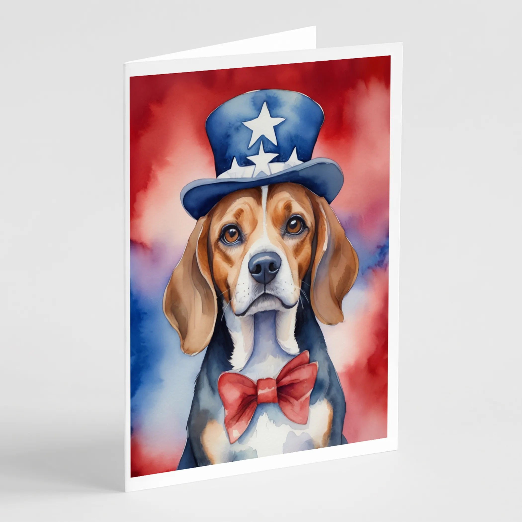 Patriotic American Greeting Cards  - Size: 5X7 | Pack Of: 8 | Collection name: Patriotic american