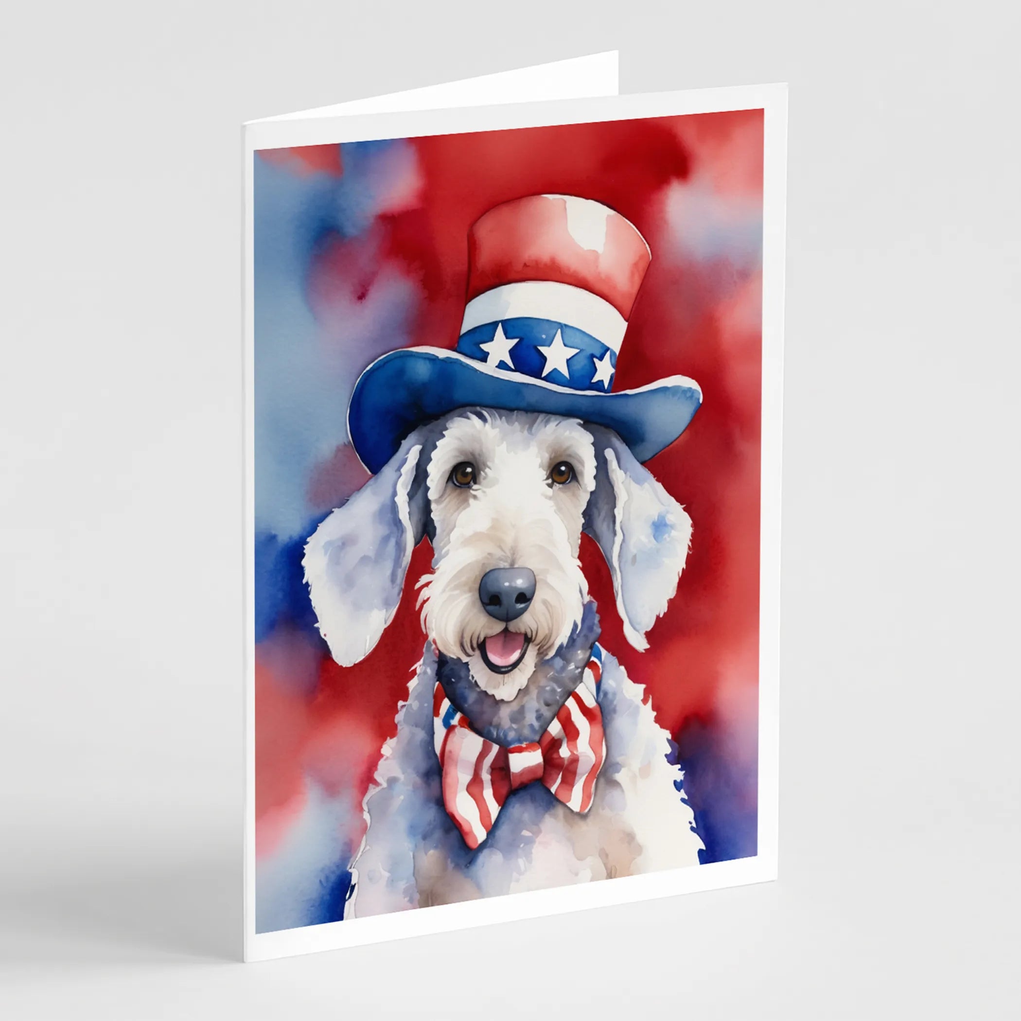 Patriotic American Greeting Cards  - Size: 5X7 | Pack Of: 8 | Collection name: Patriotic american
