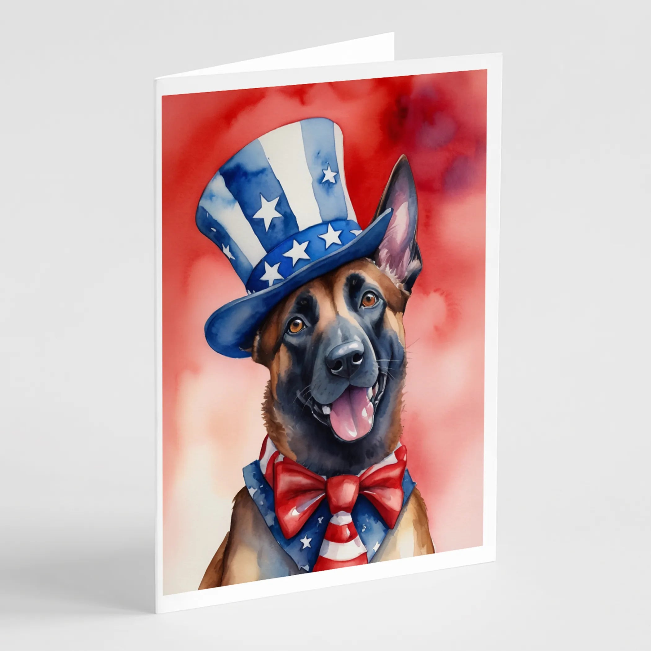 Patriotic American Greeting Cards  - Size: 5X7 | Pack Of: 8 | Collection name: Patriotic american