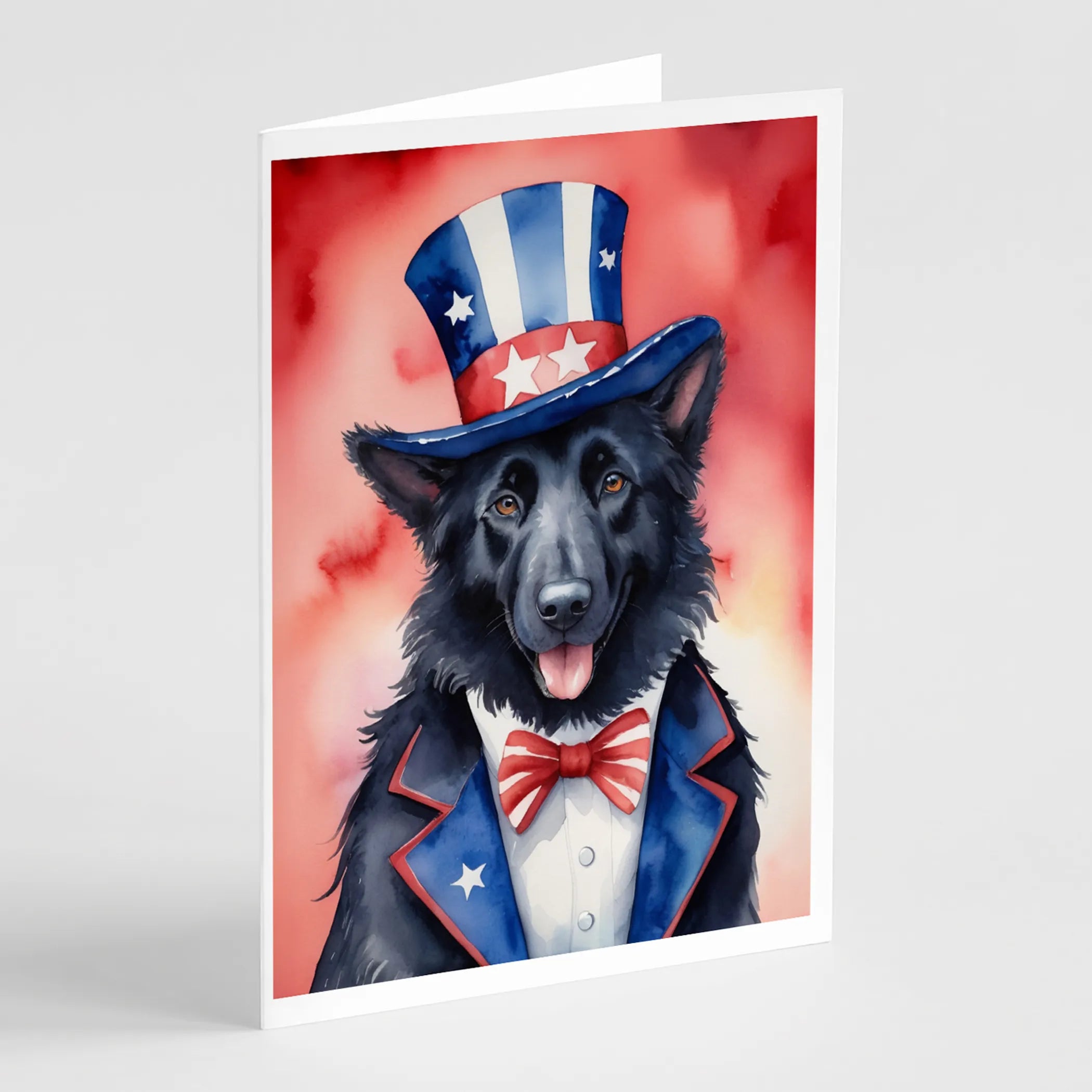 Patriotic American Greeting Cards  - Size: 5X7 | Pack Of: 8 | Collection name: Patriotic american