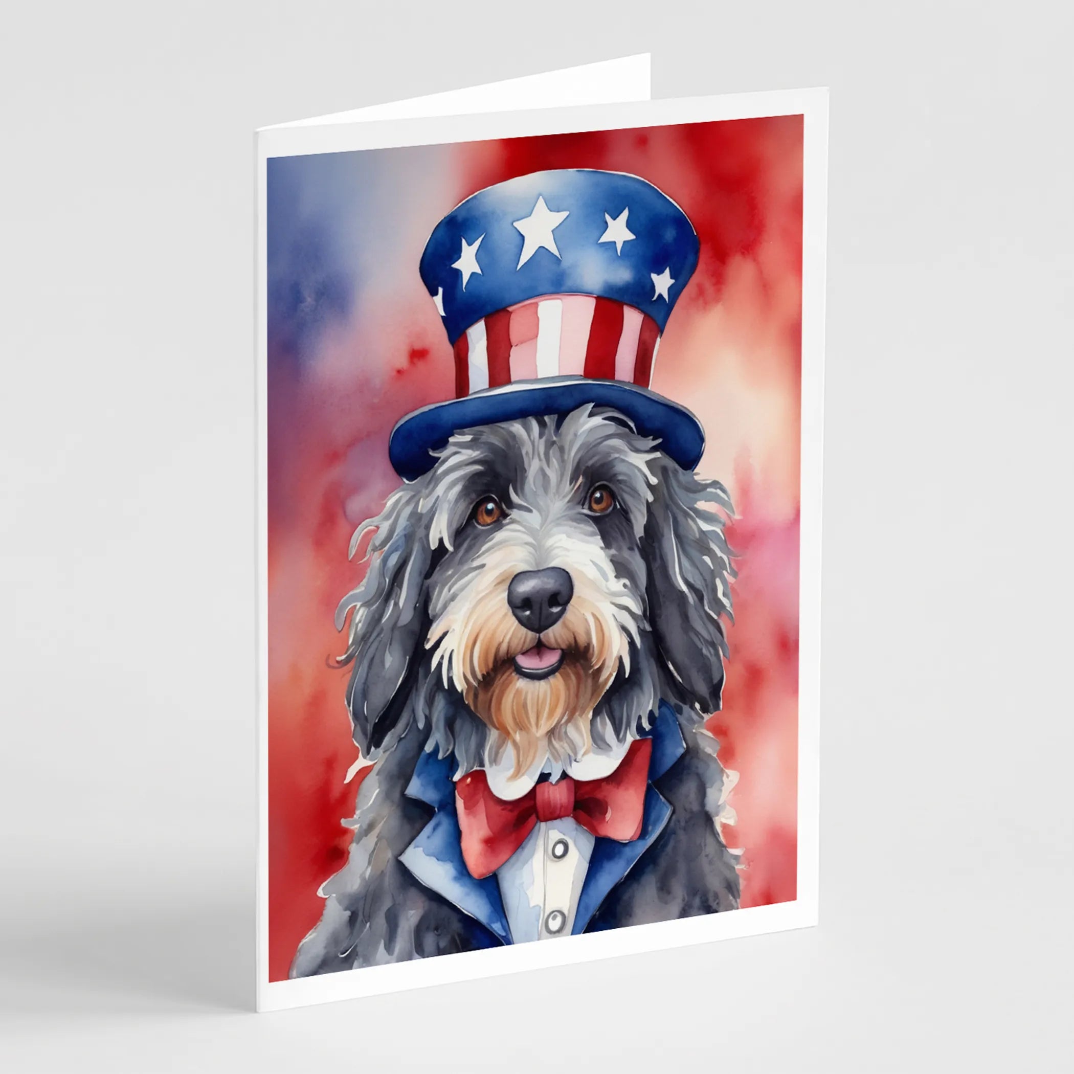 Patriotic American Greeting Cards  - Size: 5X7 | Pack Of: 8 | Collection name: Patriotic american