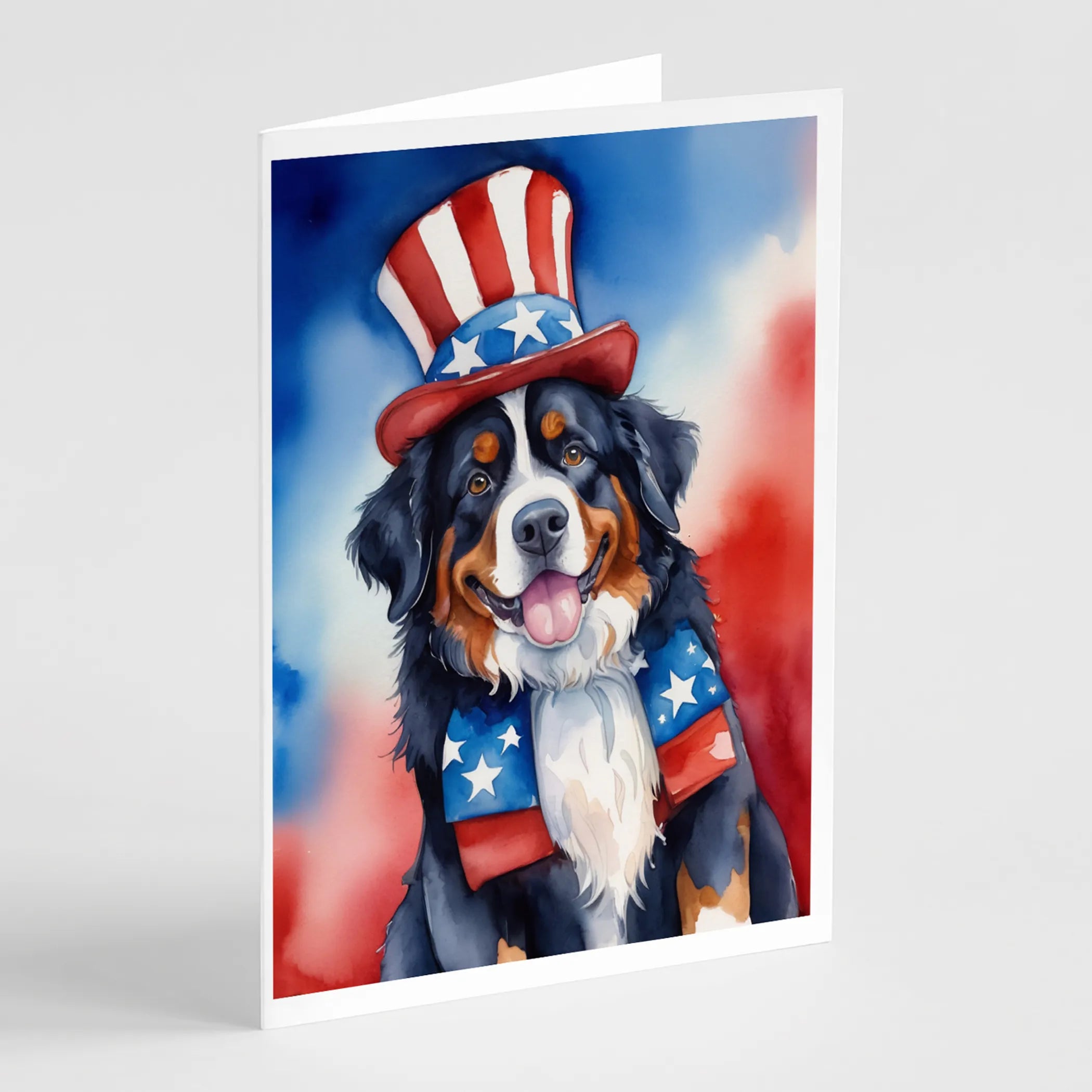 Patriotic American Greeting Cards  - Size: 5X7 | Pack Of: 8 | Collection name: Patriotic american
