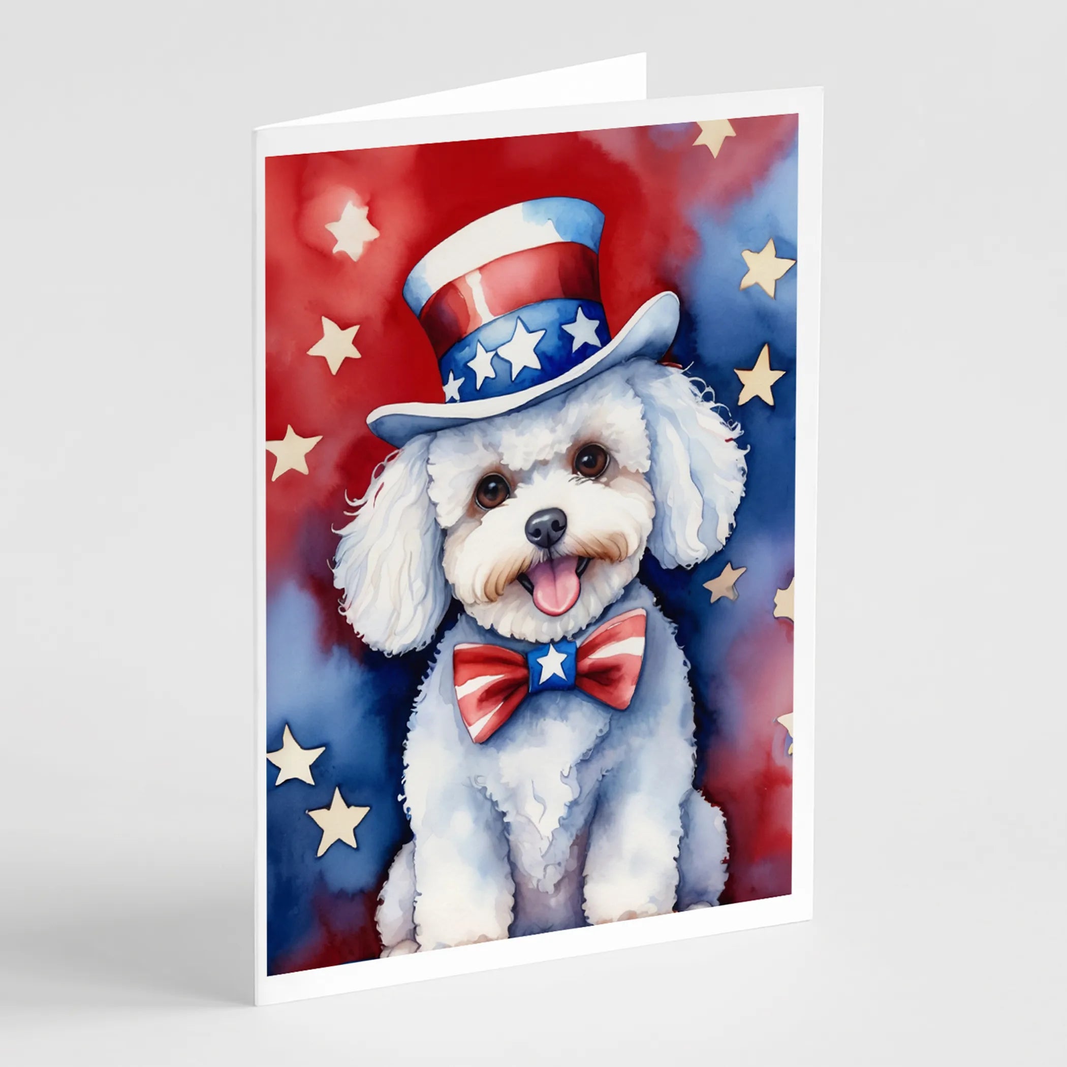 Patriotic American Greeting Cards  - Size: 5X7 | Pack Of: 8 | Collection name: Patriotic american