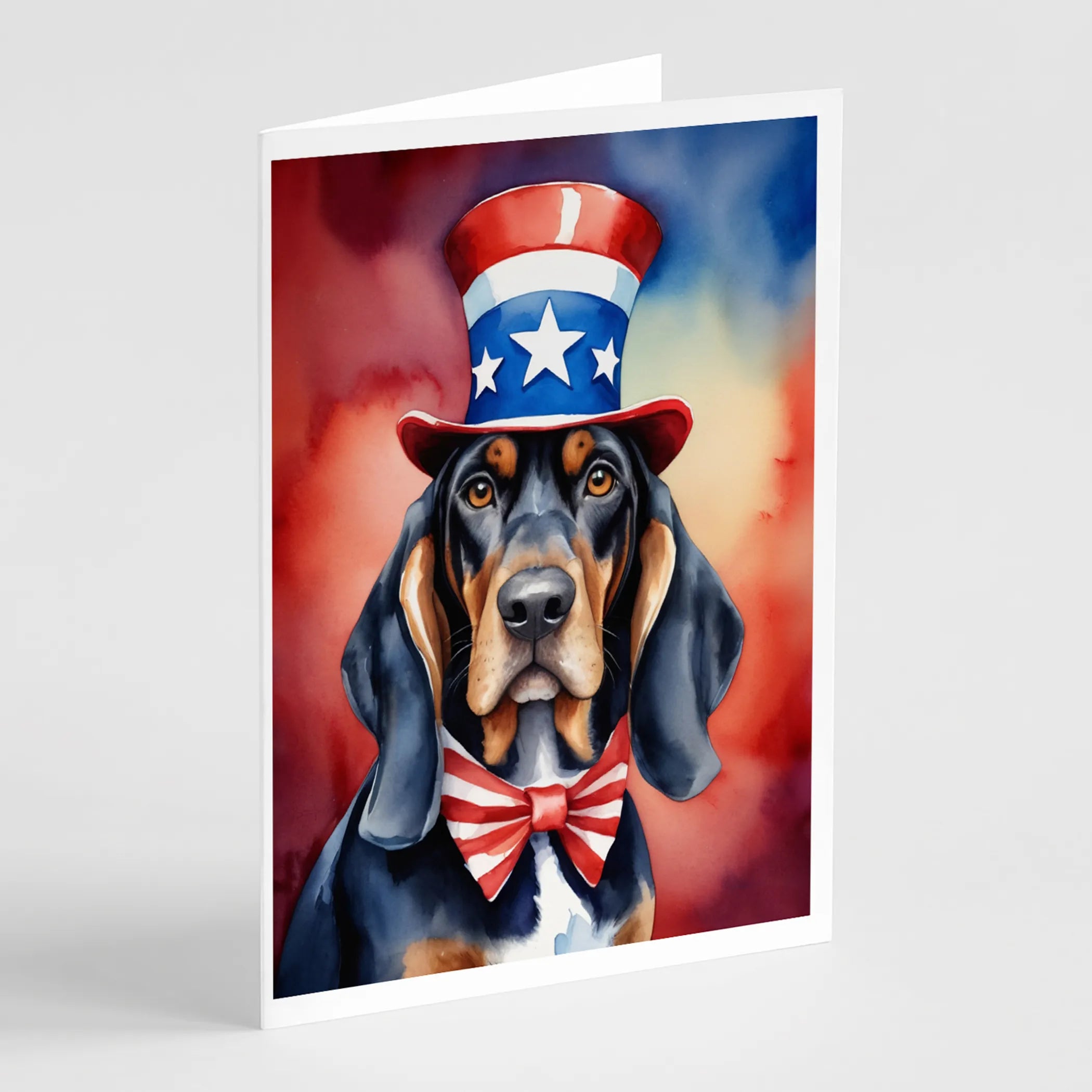 Patriotic American Greeting Cards  - Size: 5X7 | Pack Of: 8 | Collection name: Patriotic american