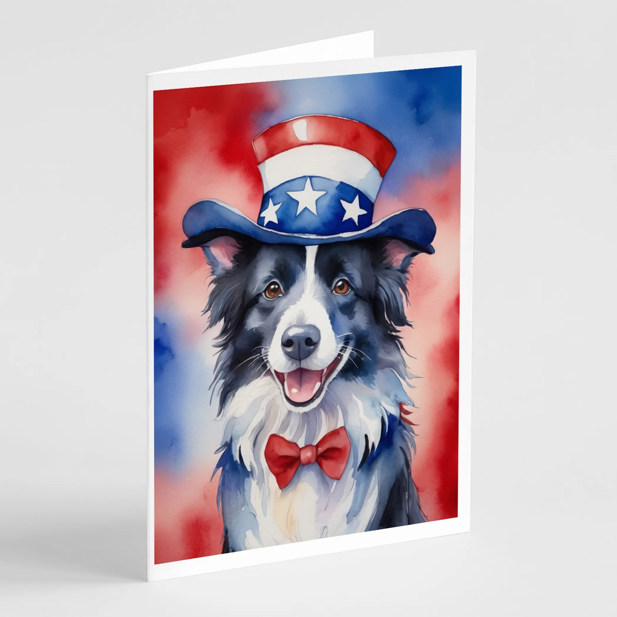 Patriotic American Greeting Cards  - Size: 5X7 | Pack Of: 8 | Collection name: Patriotic american