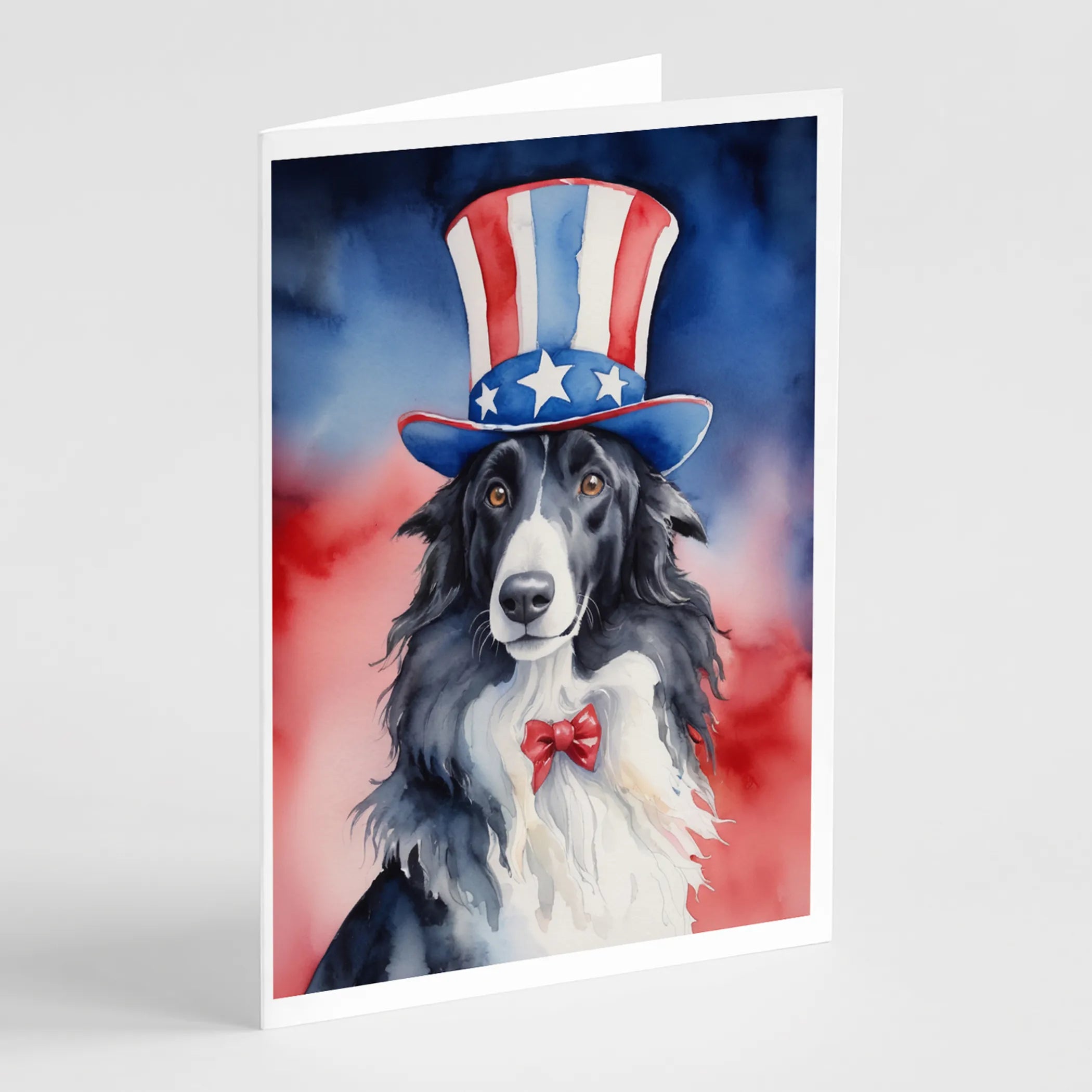 Patriotic American Greeting Cards  - Size: 5X7 | Pack Of: 8 | Collection name: Patriotic american