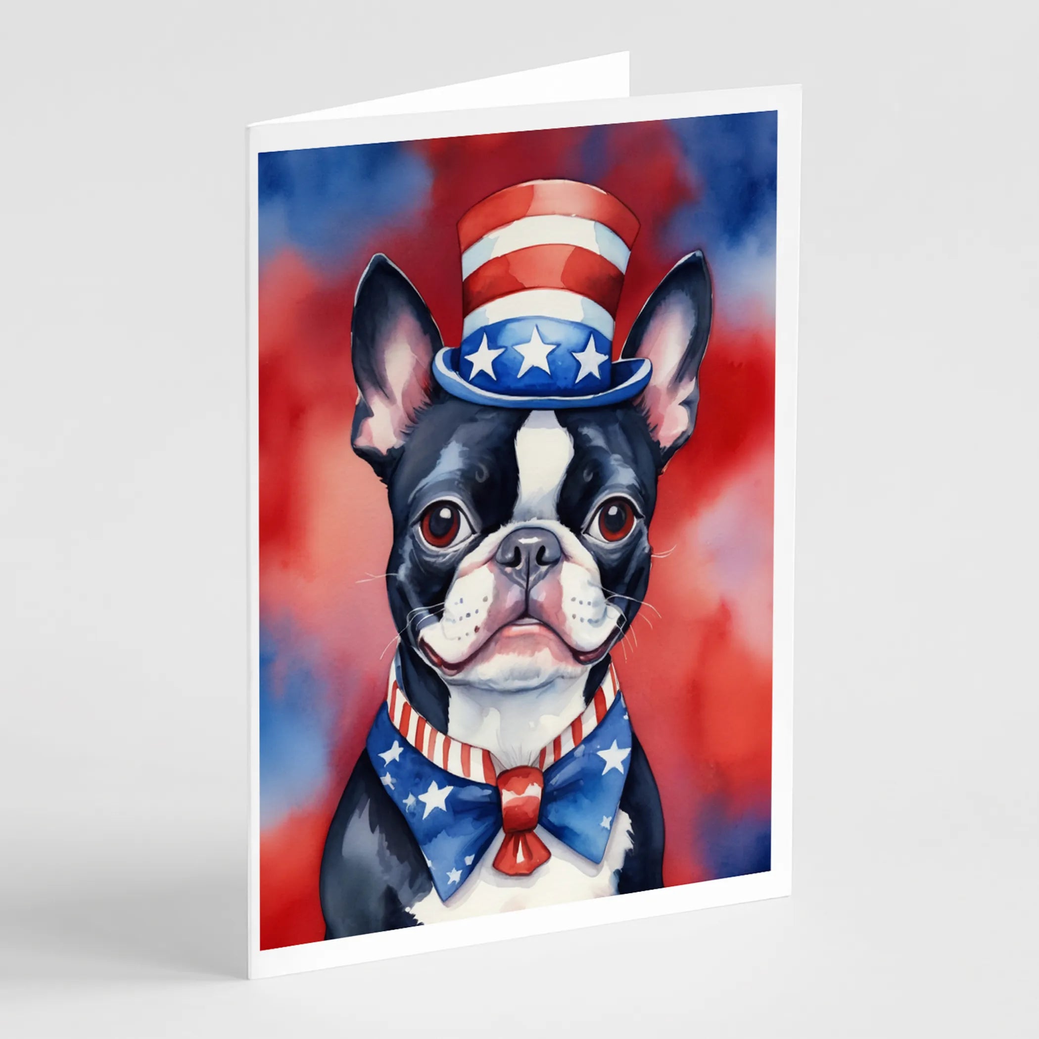 Patriotic American Greeting Cards  - Size: 5X7 | Pack Of: 8 | Collection name: Patriotic american