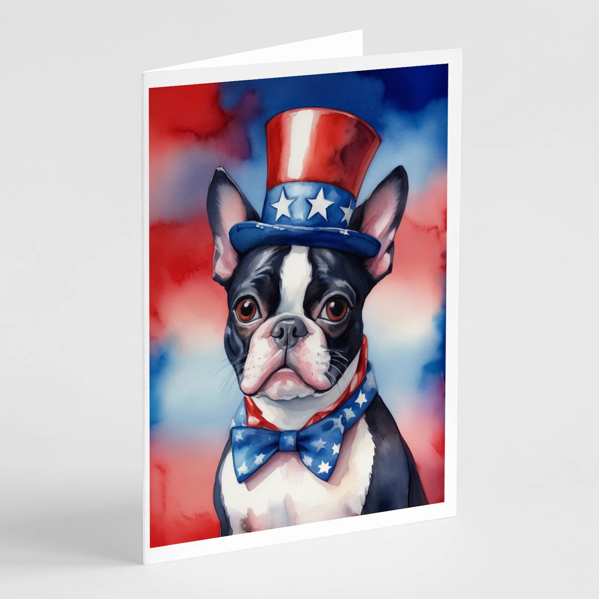 Patriotic American Greeting Cards  - Size: 5X7 | Pack Of: 8 | Collection name: Patriotic american