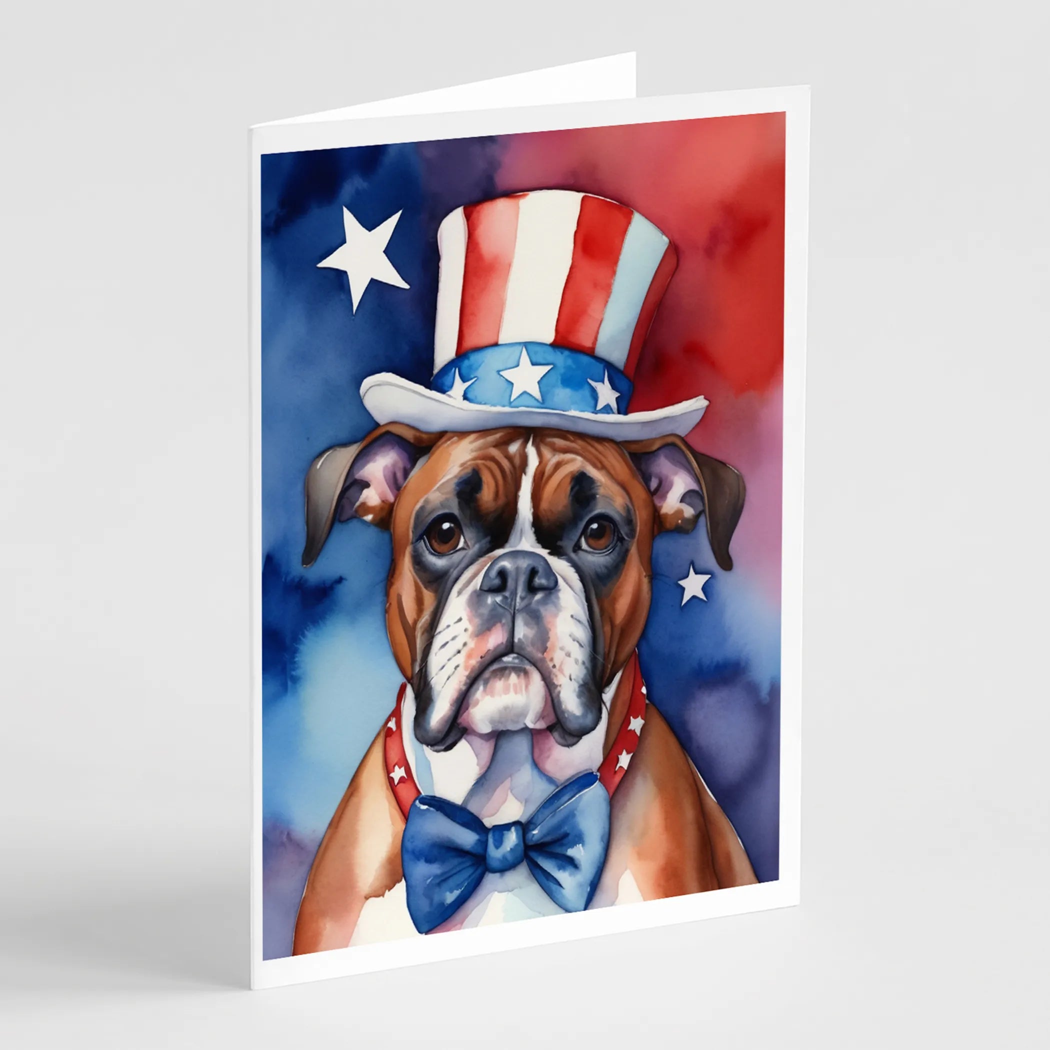 Patriotic American Greeting Cards  - Size: 5X7 | Pack Of: 8 | Collection name: Patriotic american