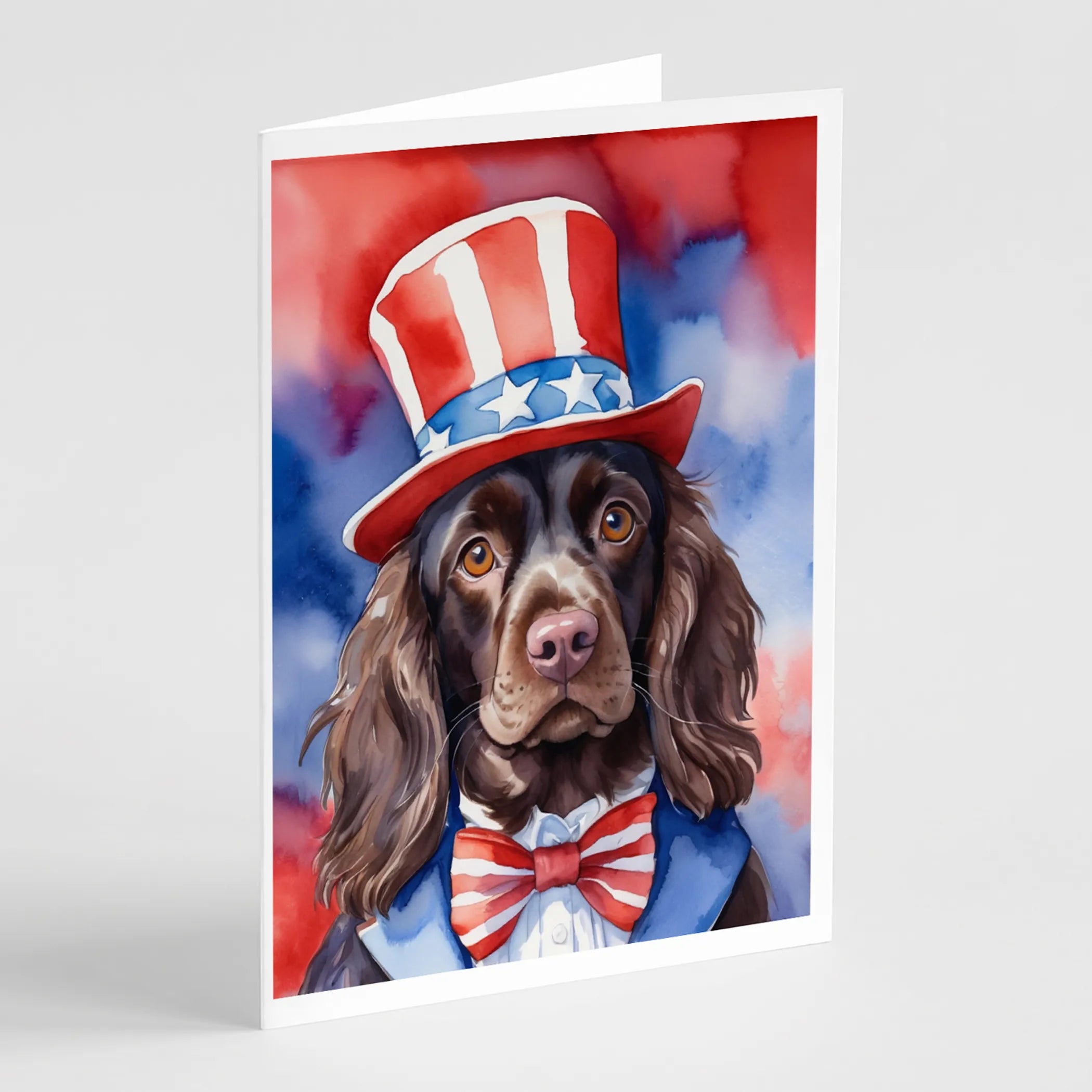 Patriotic American Greeting Cards  - Size: 5X7 | Pack Of: 8 | Collection name: Patriotic american