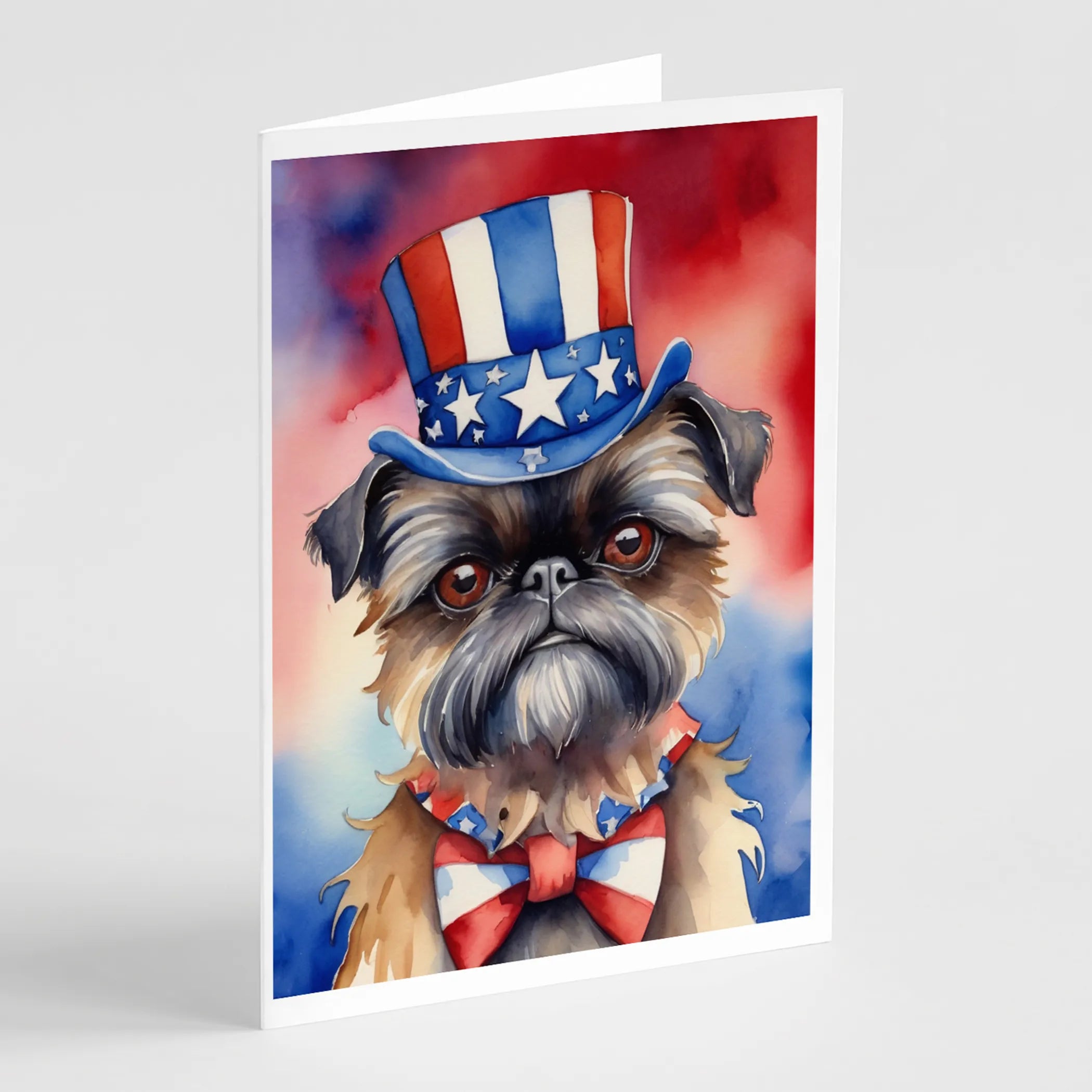Patriotic American Greeting Cards  - Size: 5X7 | Pack Of: 8 | Collection name: Patriotic american