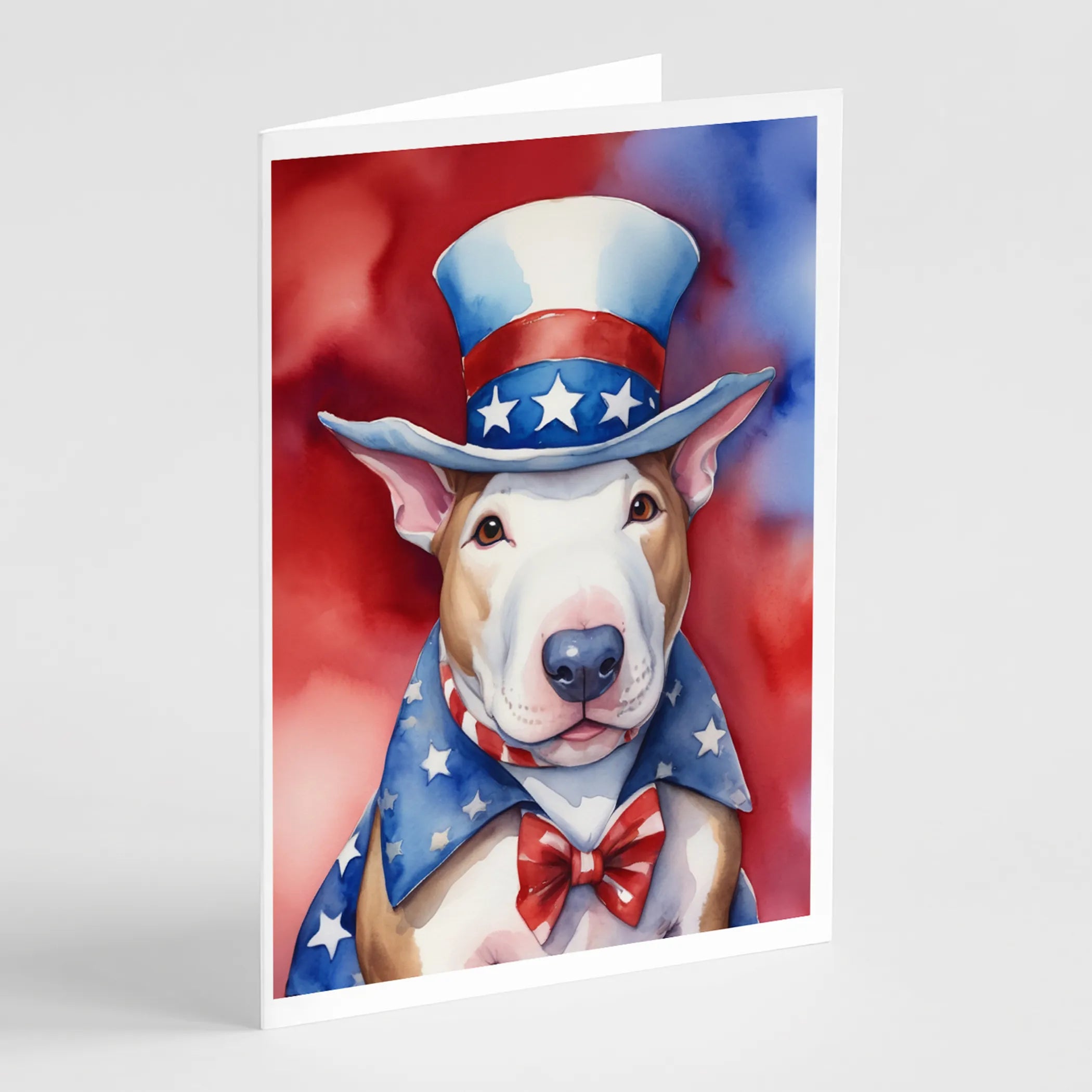 Patriotic American Greeting Cards  - Size: 5X7 | Pack Of: 8 | Collection name: Patriotic american