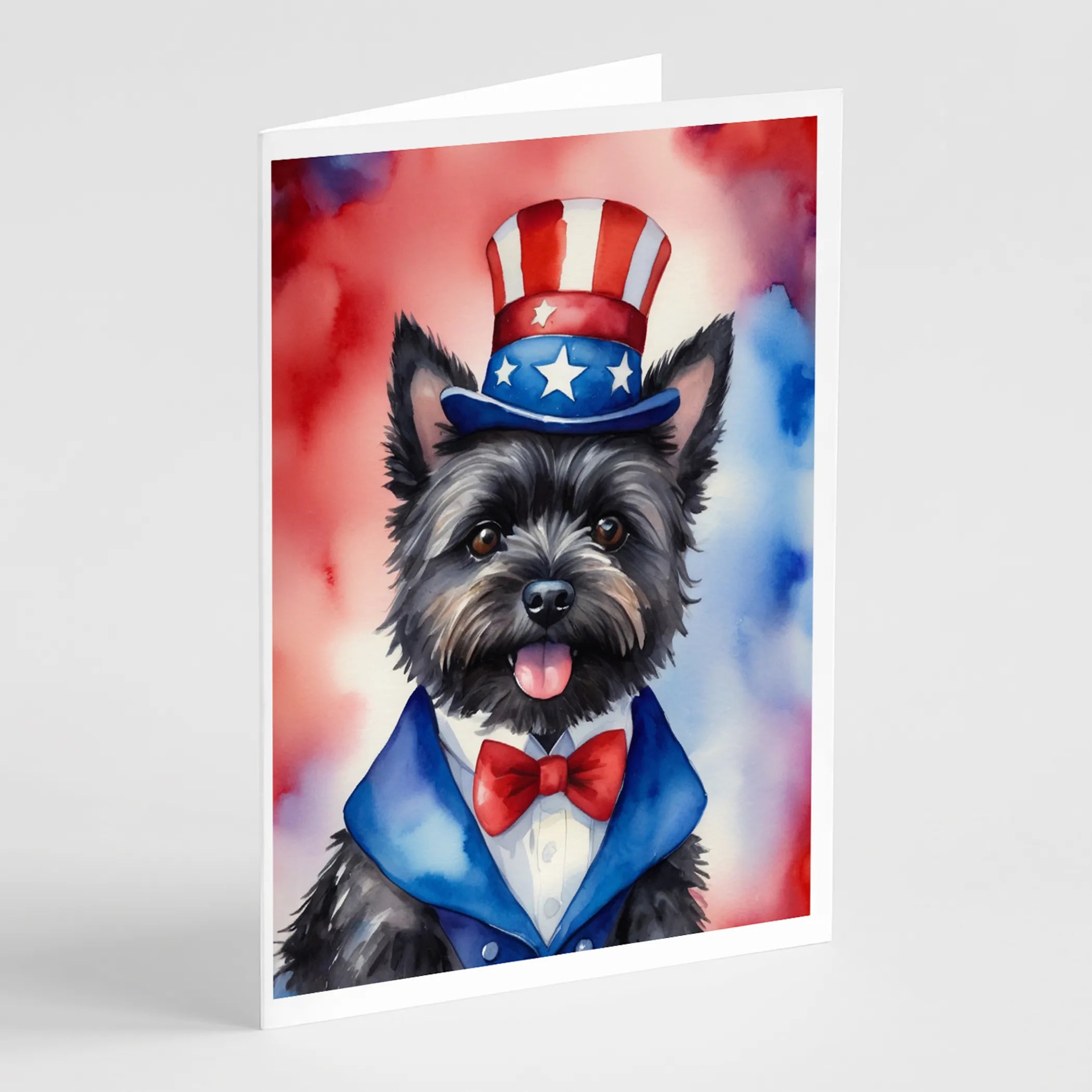 Patriotic American Greeting Cards  - Size: 5X7 | Pack Of: 8 | Collection name: Patriotic american
