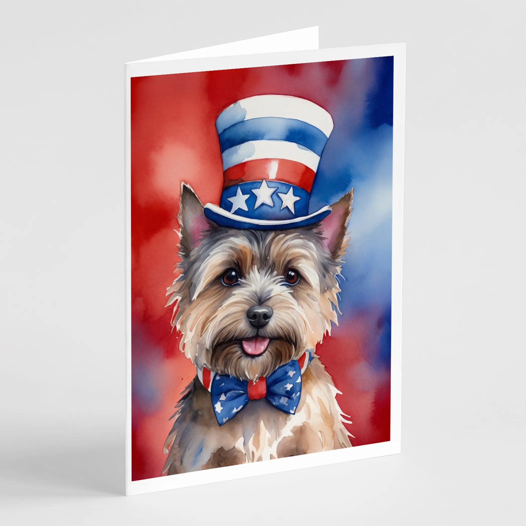 Patriotic American Greeting Cards  - Size: 5X7 | Pack Of: 8 | Collection name: Patriotic american