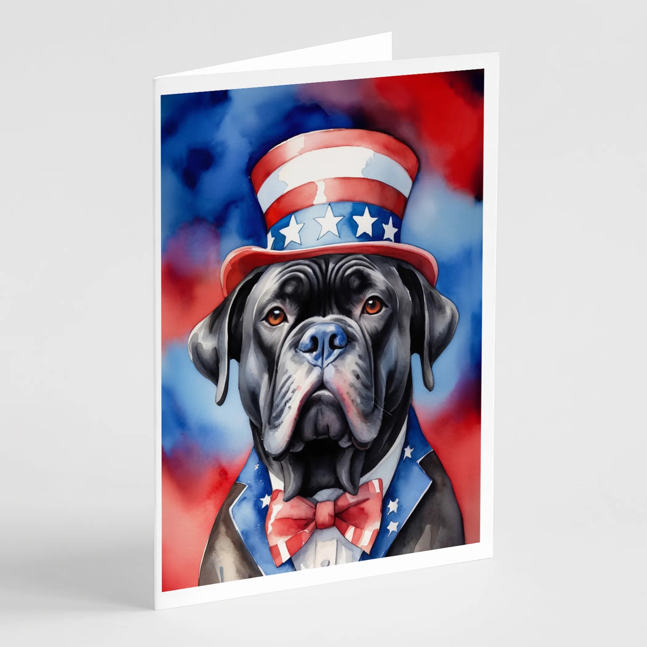 Patriotic American Greeting Cards  - Size: 5X7 | Pack Of: 8 | Collection name: Patriotic american