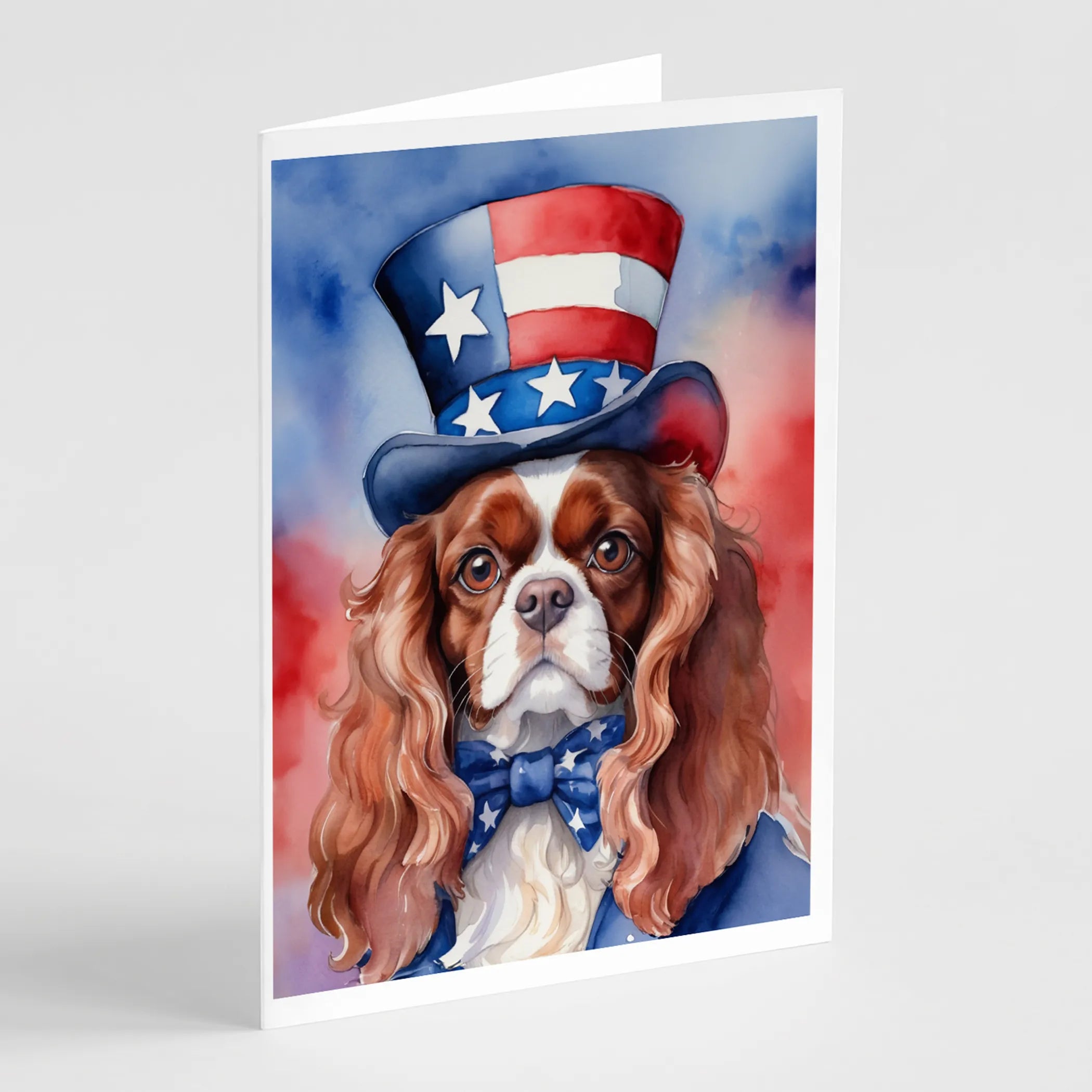 Patriotic American Greeting Cards  - Size: 5X7 | Pack Of: 8 | Collection name: Patriotic american