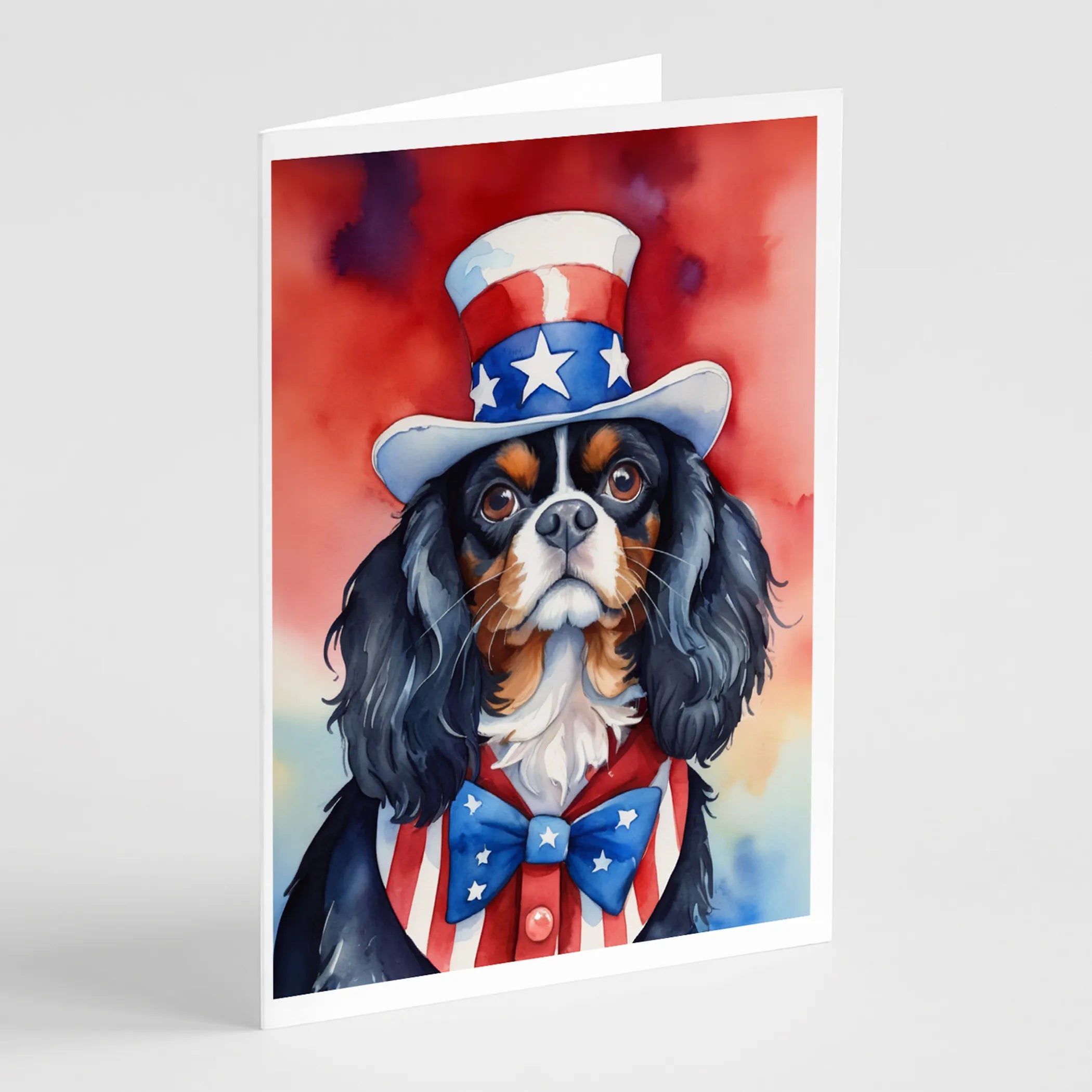 Patriotic American Greeting Cards  - Size: 5X7 | Pack Of: 8 | Collection name: Patriotic american