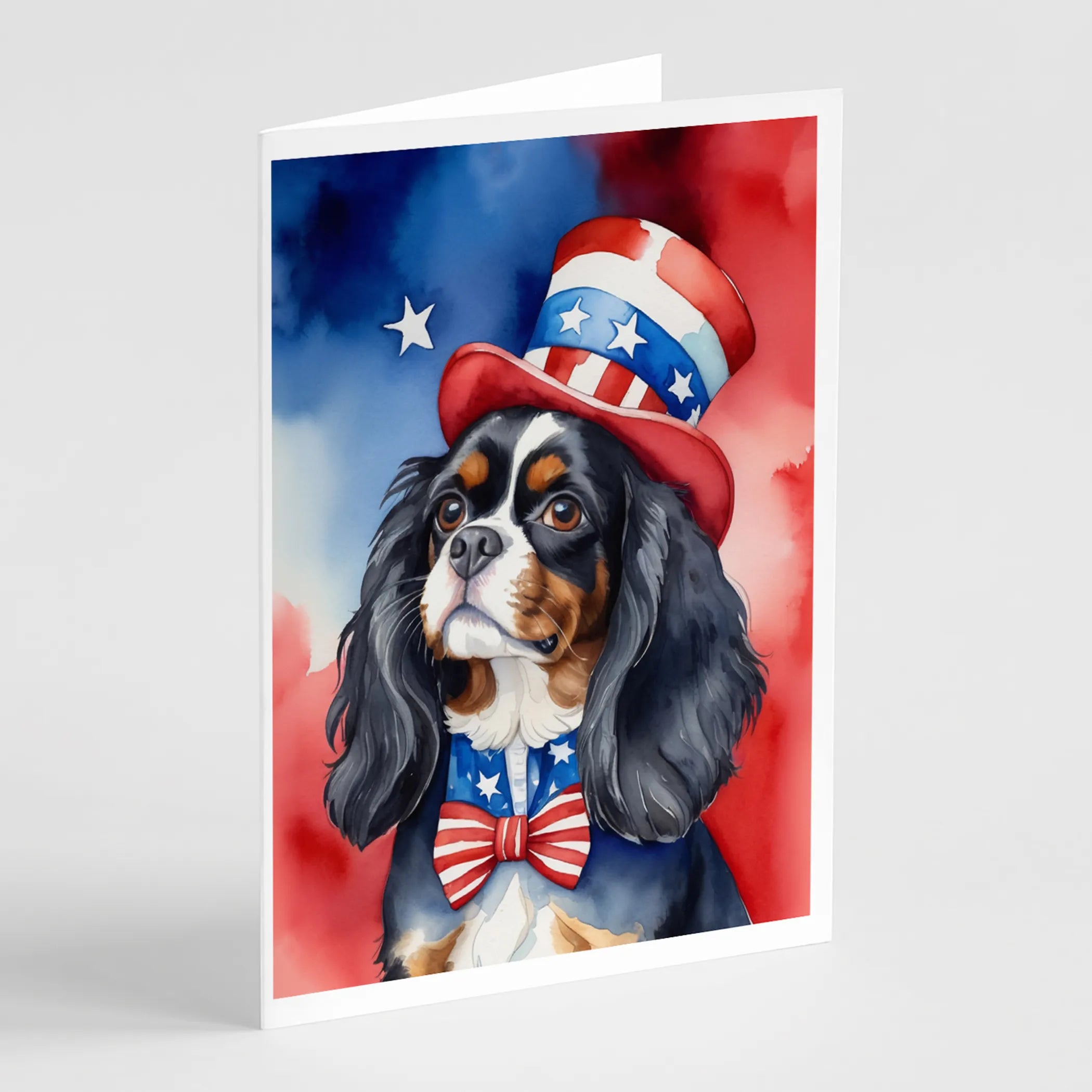 Patriotic American Greeting Cards  - Size: 5X7 | Pack Of: 8 | Collection name: Patriotic american
