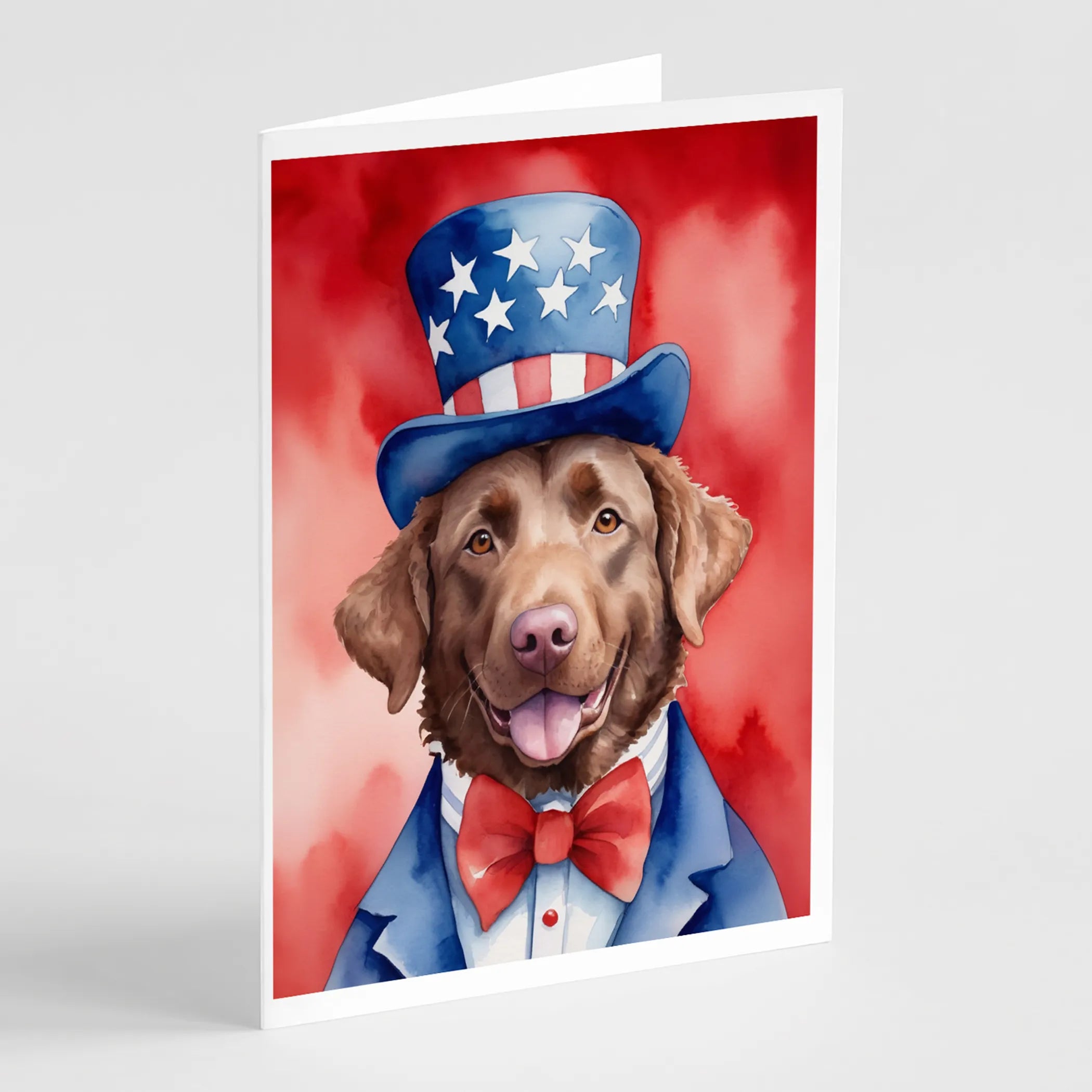 Patriotic American Greeting Cards  - Size: 5X7 | Pack Of: 8 | Collection name: Patriotic american