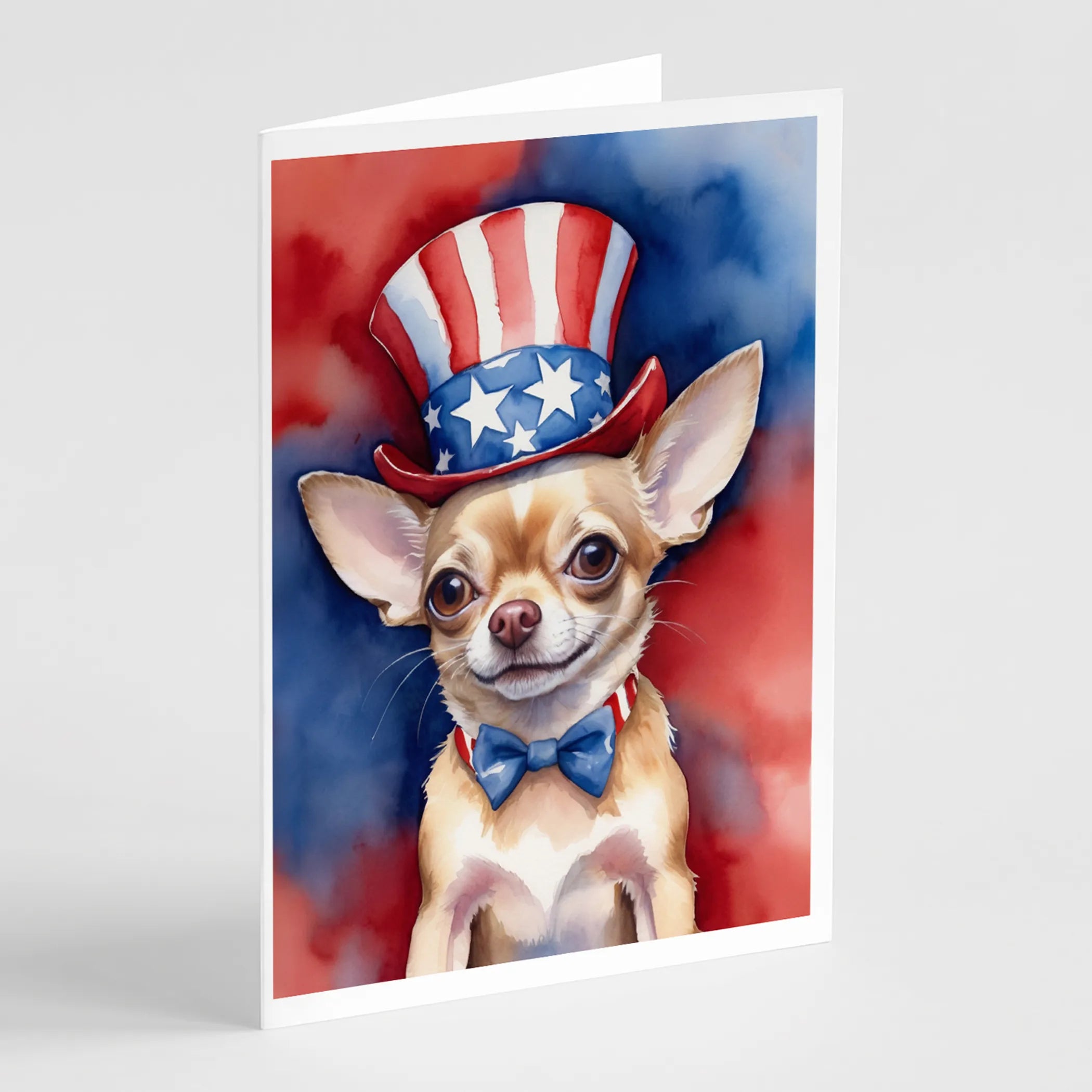 Patriotic American Greeting Cards  - Size: 5X7 | Pack Of: 8 | Collection name: Patriotic american
