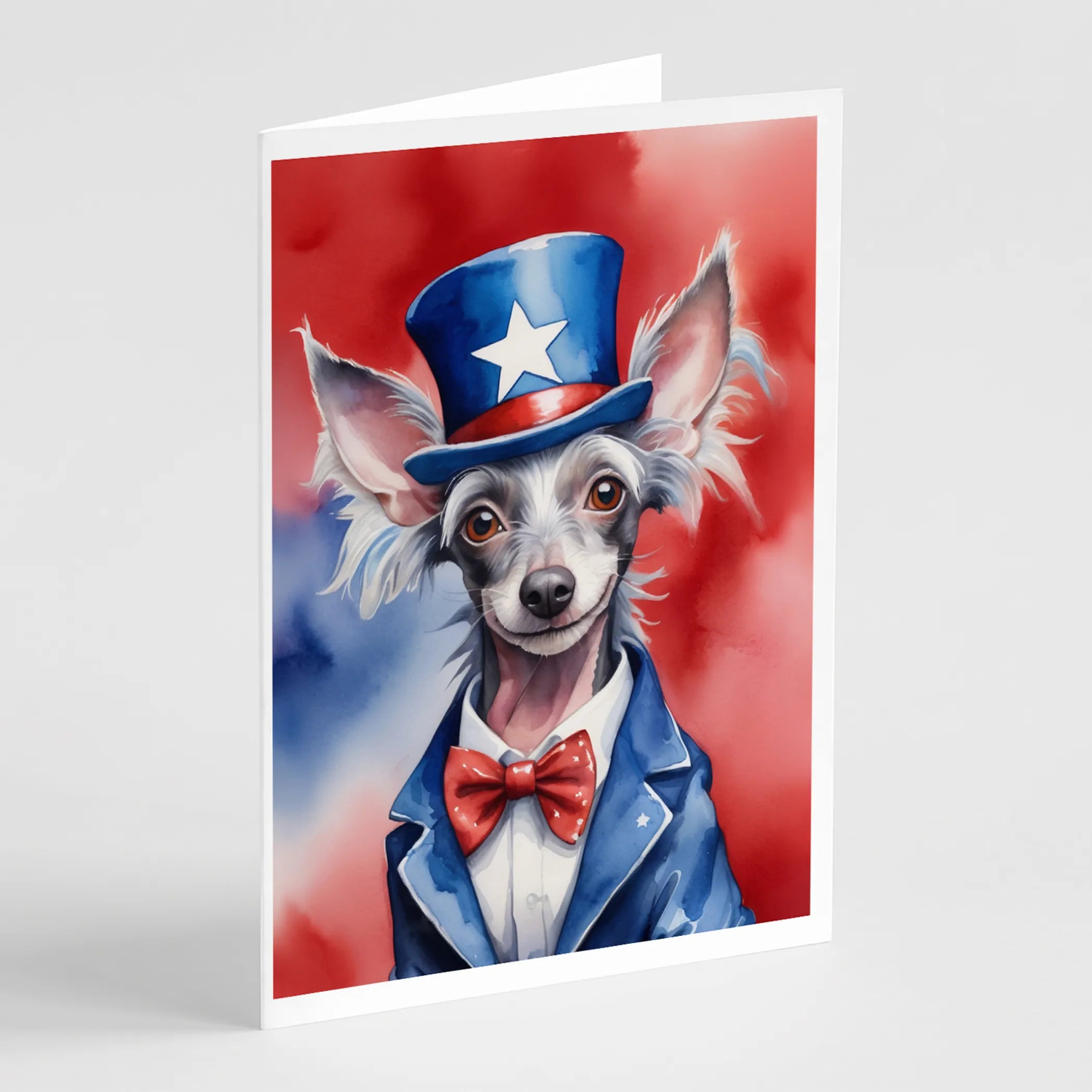 Patriotic American Greeting Cards  - Size: 5X7 | Pack Of: 8 | Collection name: Patriotic american