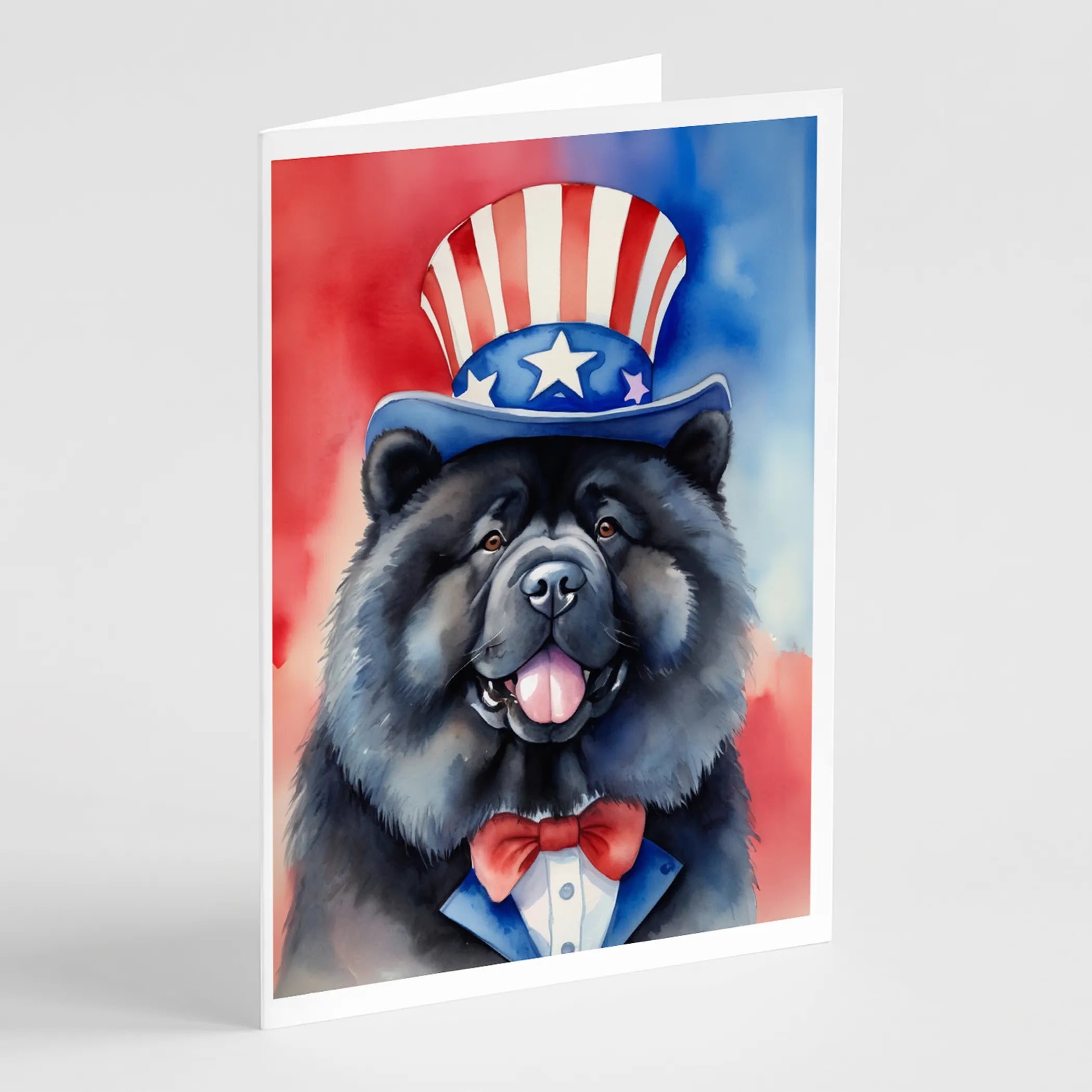 Patriotic American Greeting Cards  - Size: 5X7 | Pack Of: 8 | Collection name: Patriotic american