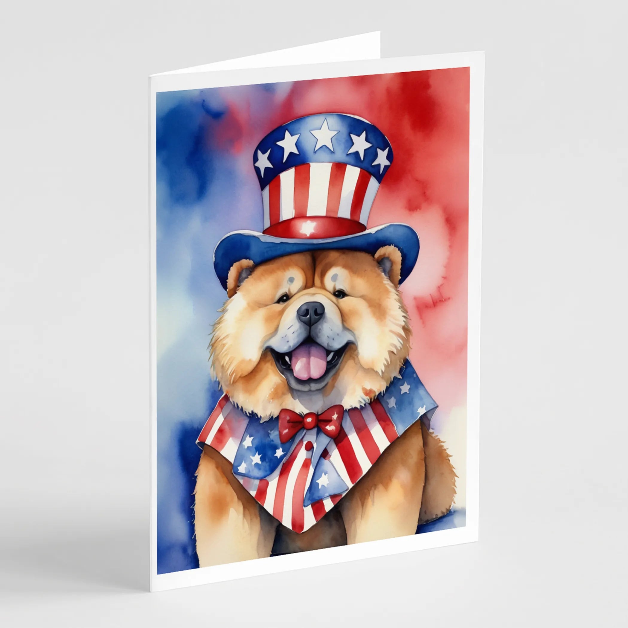 Patriotic American Greeting Cards  - Size: 5X7 | Pack Of: 8 | Collection name: Patriotic american
