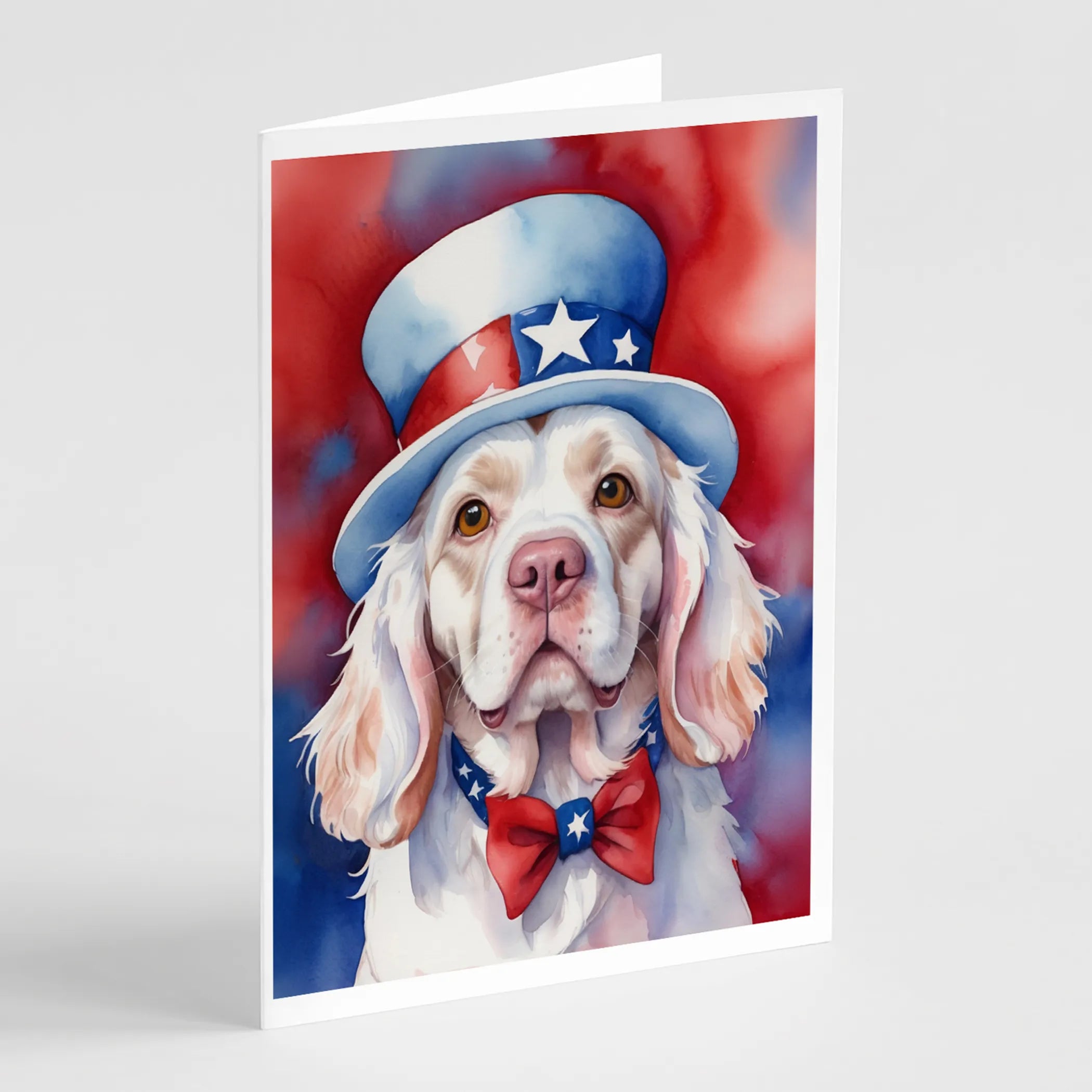 Patriotic American Greeting Cards  - Size: 5X7 | Pack Of: 8 | Collection name: Patriotic american