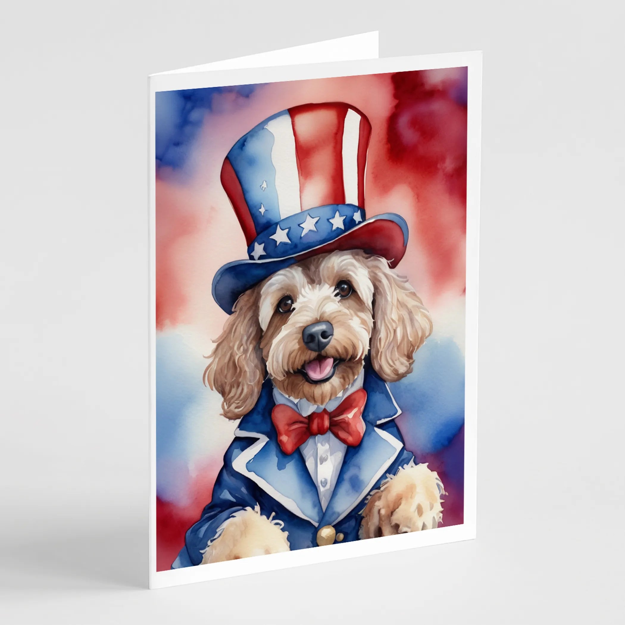 Patriotic American Greeting Cards  - Size: 5X7 | Pack Of: 8 | Collection name: Patriotic american