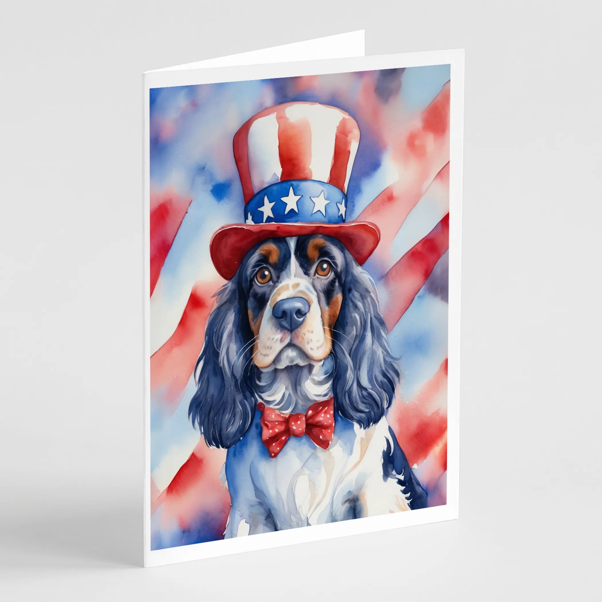 Patriotic American Greeting Cards  - Size: 5X7 | Pack Of: 8 | Collection name: Patriotic american
