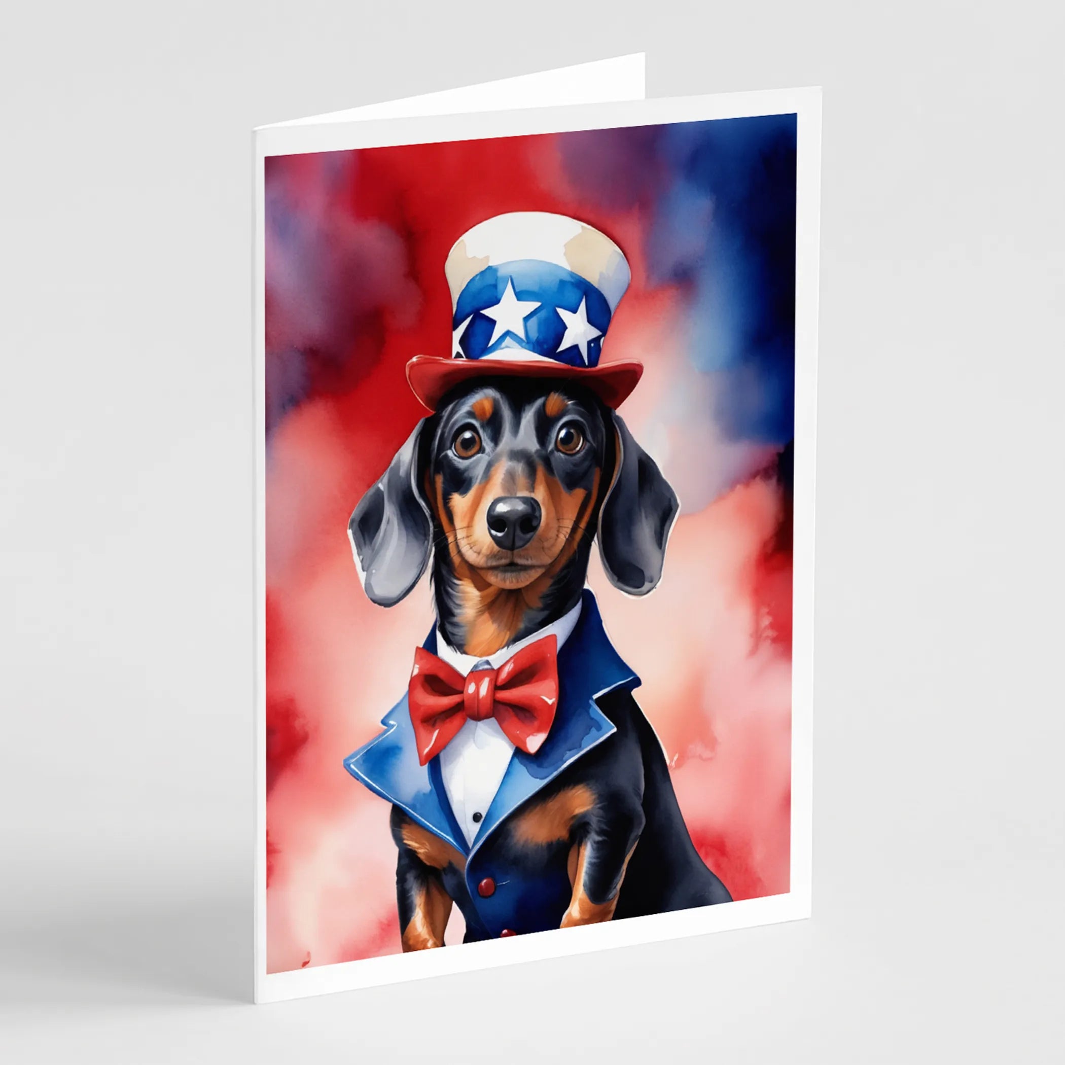 Patriotic American Greeting Cards  - Size: 5X7 | Pack Of: 8 | Collection name: Patriotic american