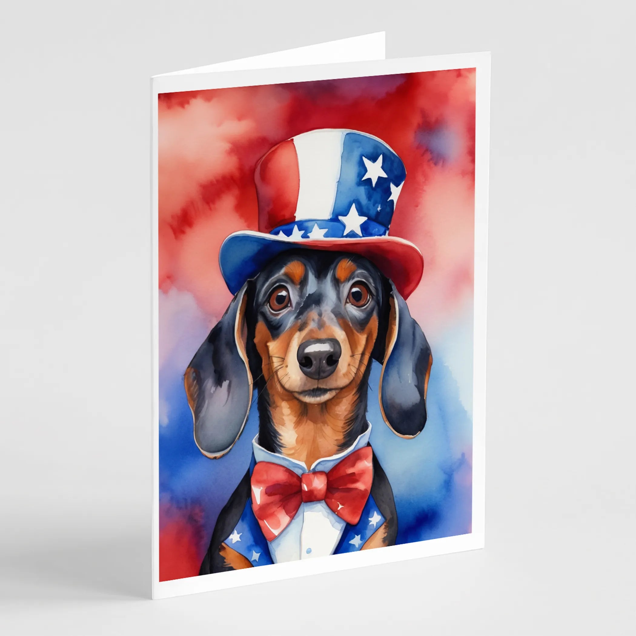 Patriotic American Greeting Cards  - Size: 5X7 | Pack Of: 8 | Collection name: Patriotic american
