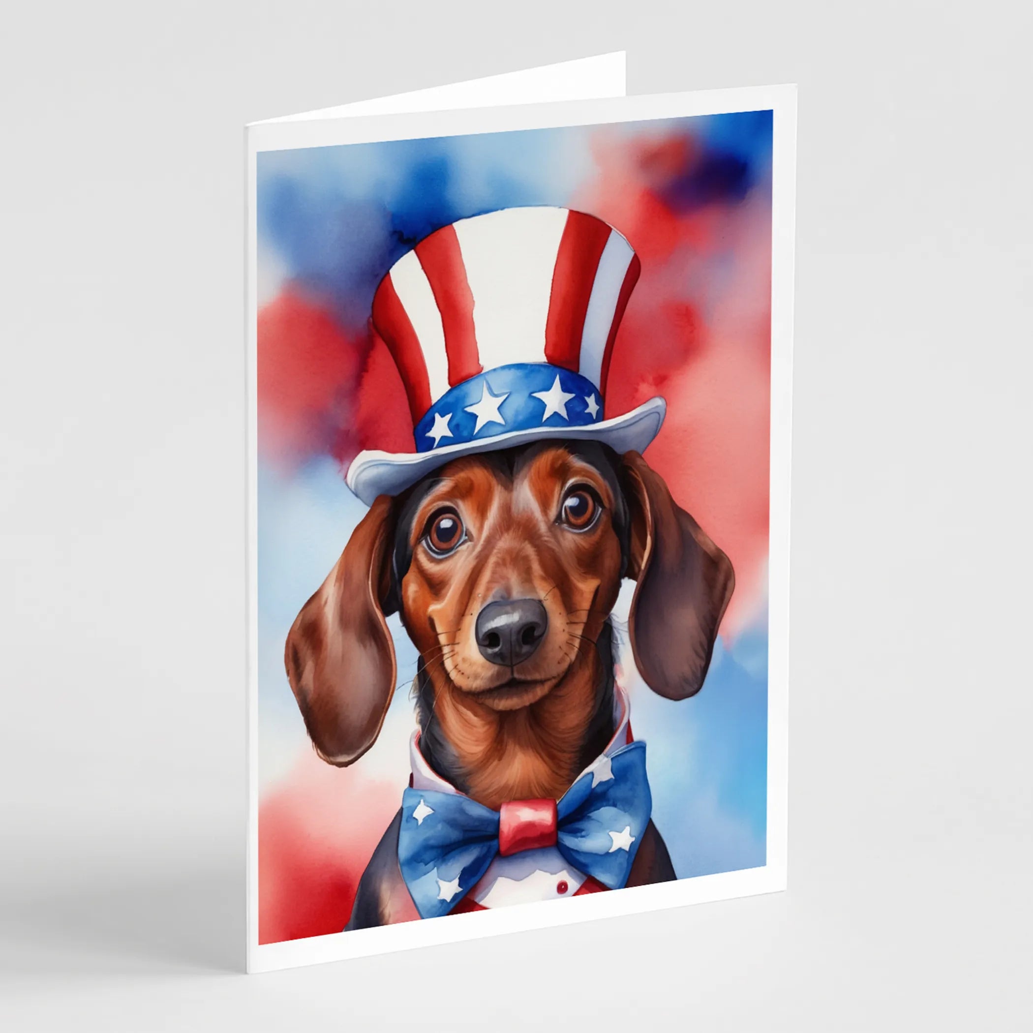 Patriotic American Greeting Cards  - Size: 5X7 | Pack Of: 8 | Collection name: Patriotic american
