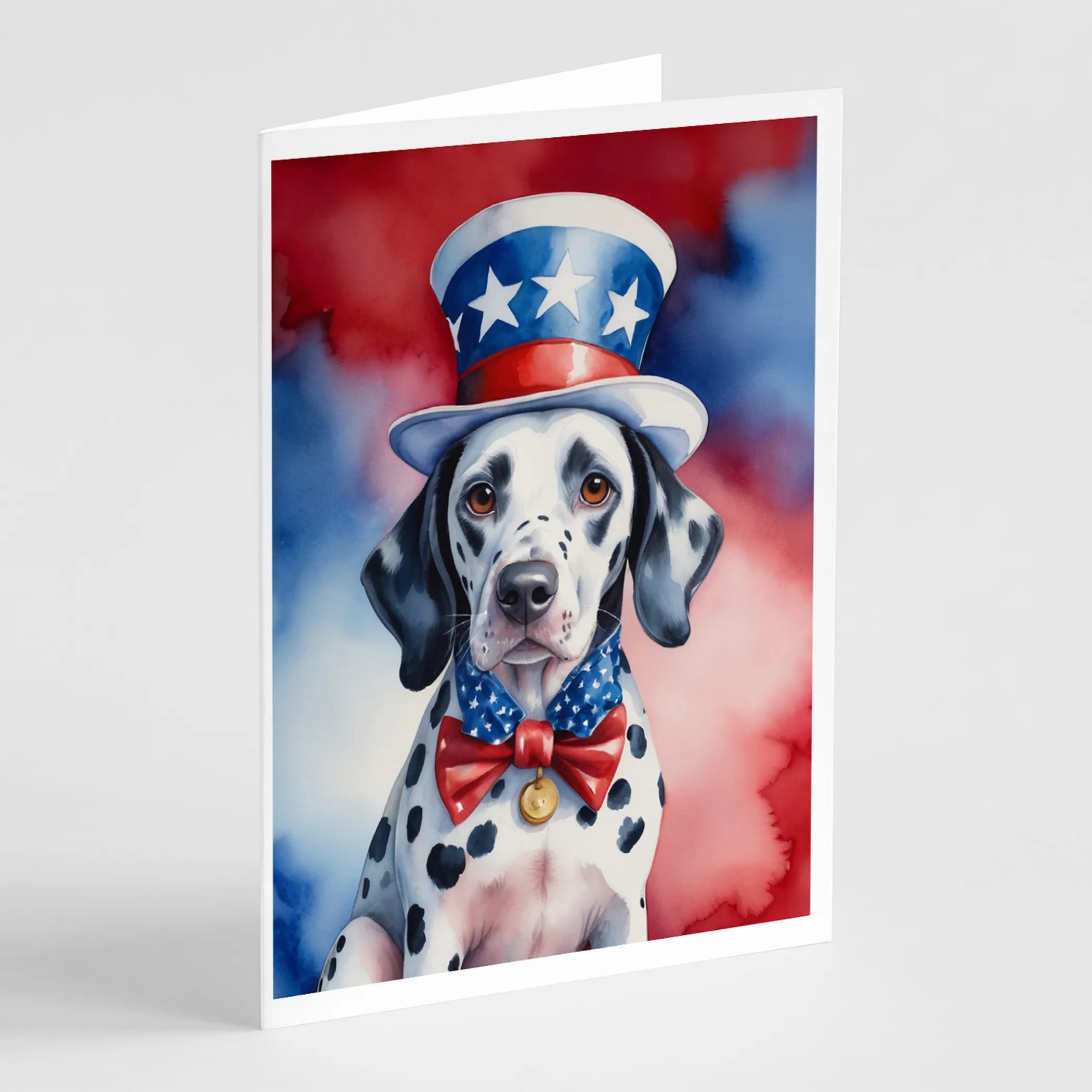 Patriotic American Greeting Cards  - Size: 5X7 | Pack Of: 8 | Collection name: Patriotic american