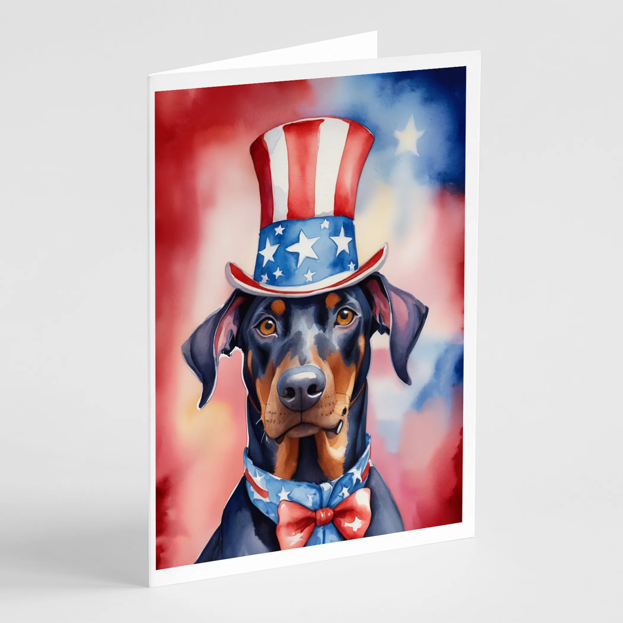 Patriotic American Greeting Cards  - Size: 5X7 | Pack Of: 8 | Collection name: Patriotic american
