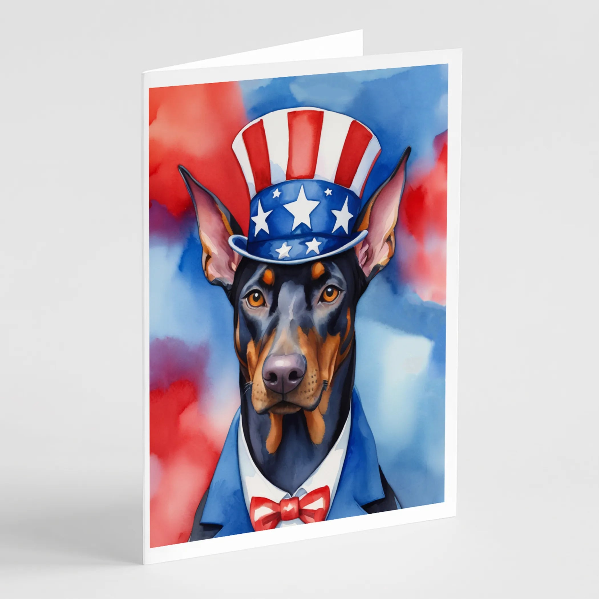 Patriotic American Greeting Cards  - Size: 5X7 | Pack Of: 8 | Collection name: Patriotic american
