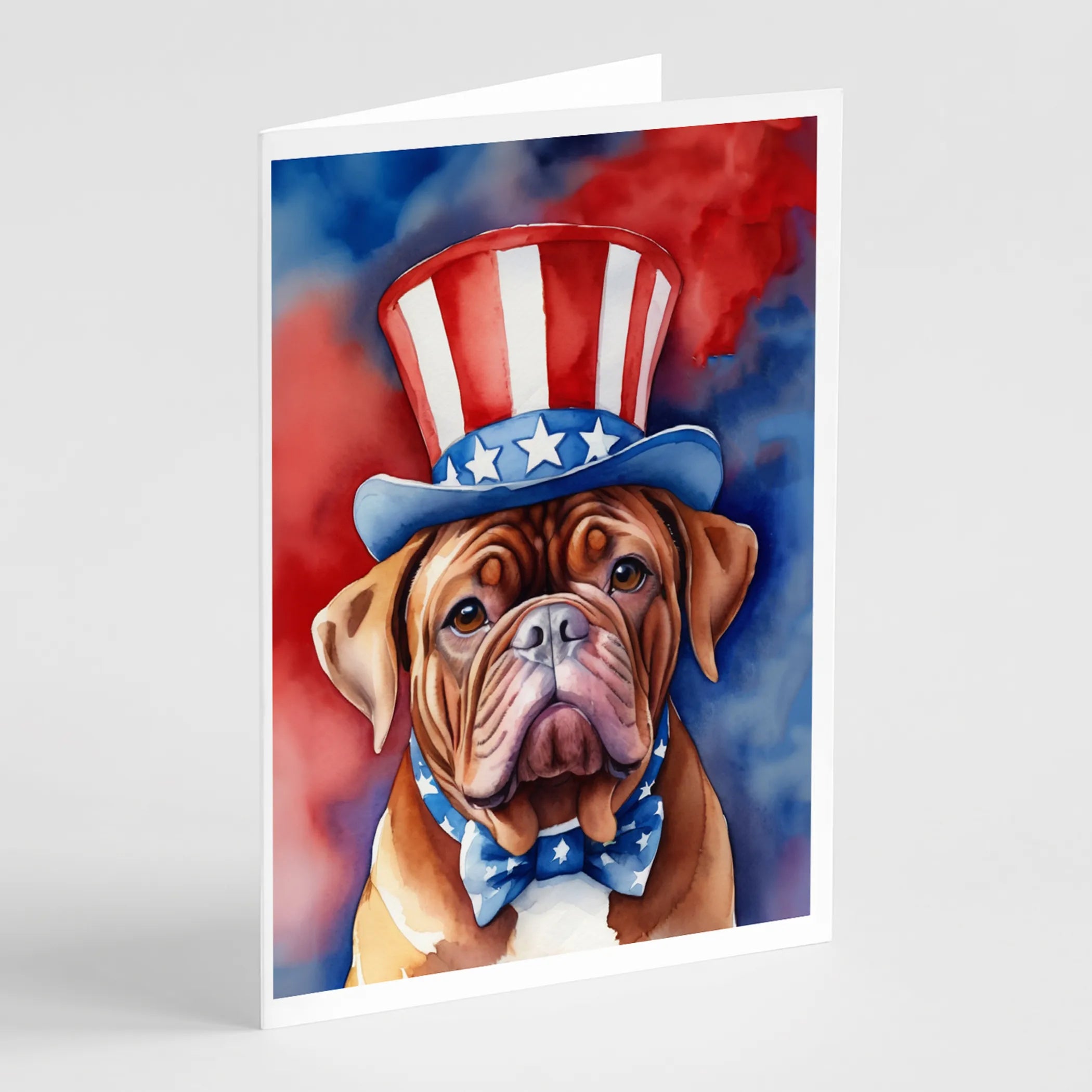 Patriotic American Greeting Cards  - Size: 5X7 | Pack Of: 8 | Collection name: Patriotic american