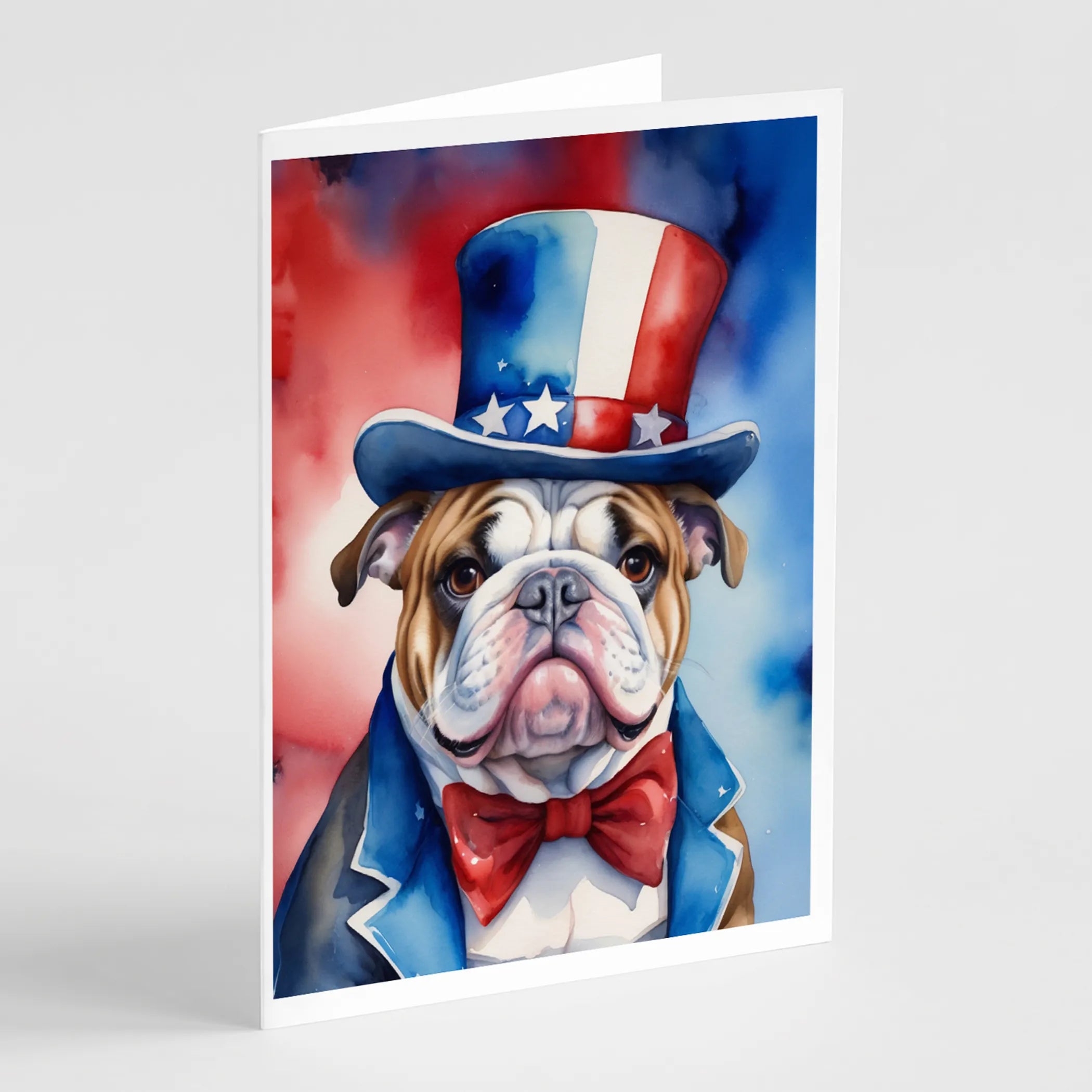 Patriotic American Greeting Cards  - Size: 5X7 | Pack Of: 8 | Collection name: Patriotic american